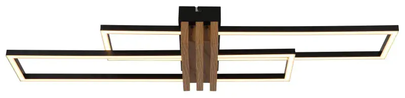 Globo Deckenleuchte Dakari I 80 x 23 cm schwarz warmweiß