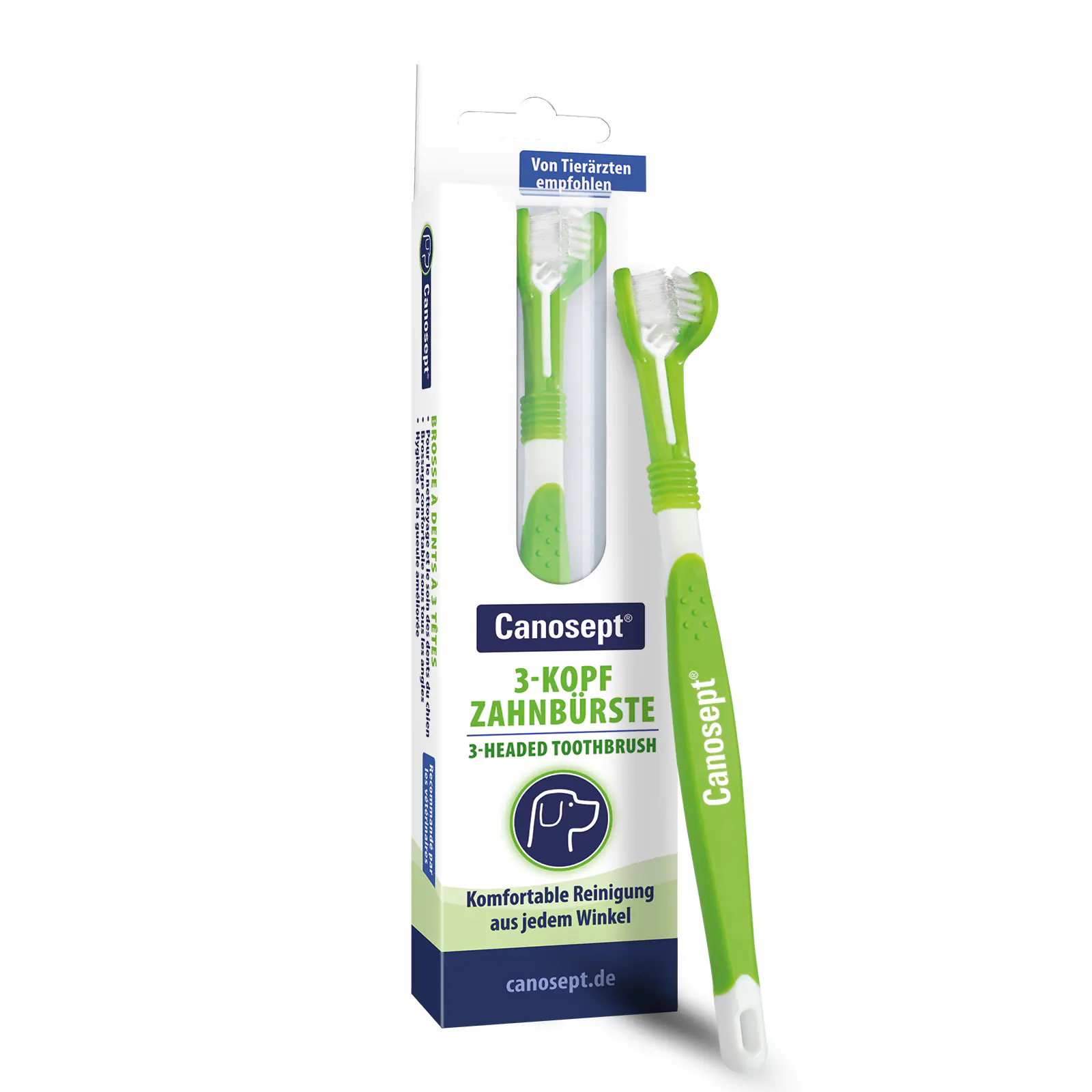 Canosept 3-Kopf-Zahnbürste für Hunde Canosept 3-Kopf-Zahnbürste für Hunde