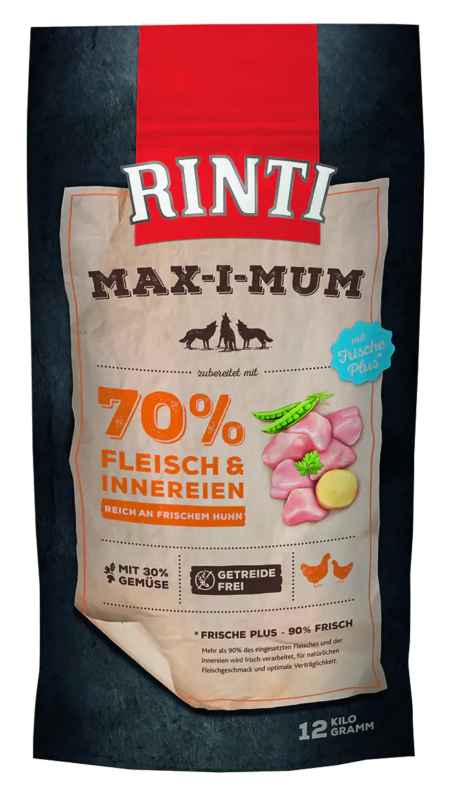 Rinti Max-i-Mum Hundetrockenfutter Adult 12 kg Huhn Rinti Max-i-Mum Hundetrockenfutter Adult 12 kg Huhn