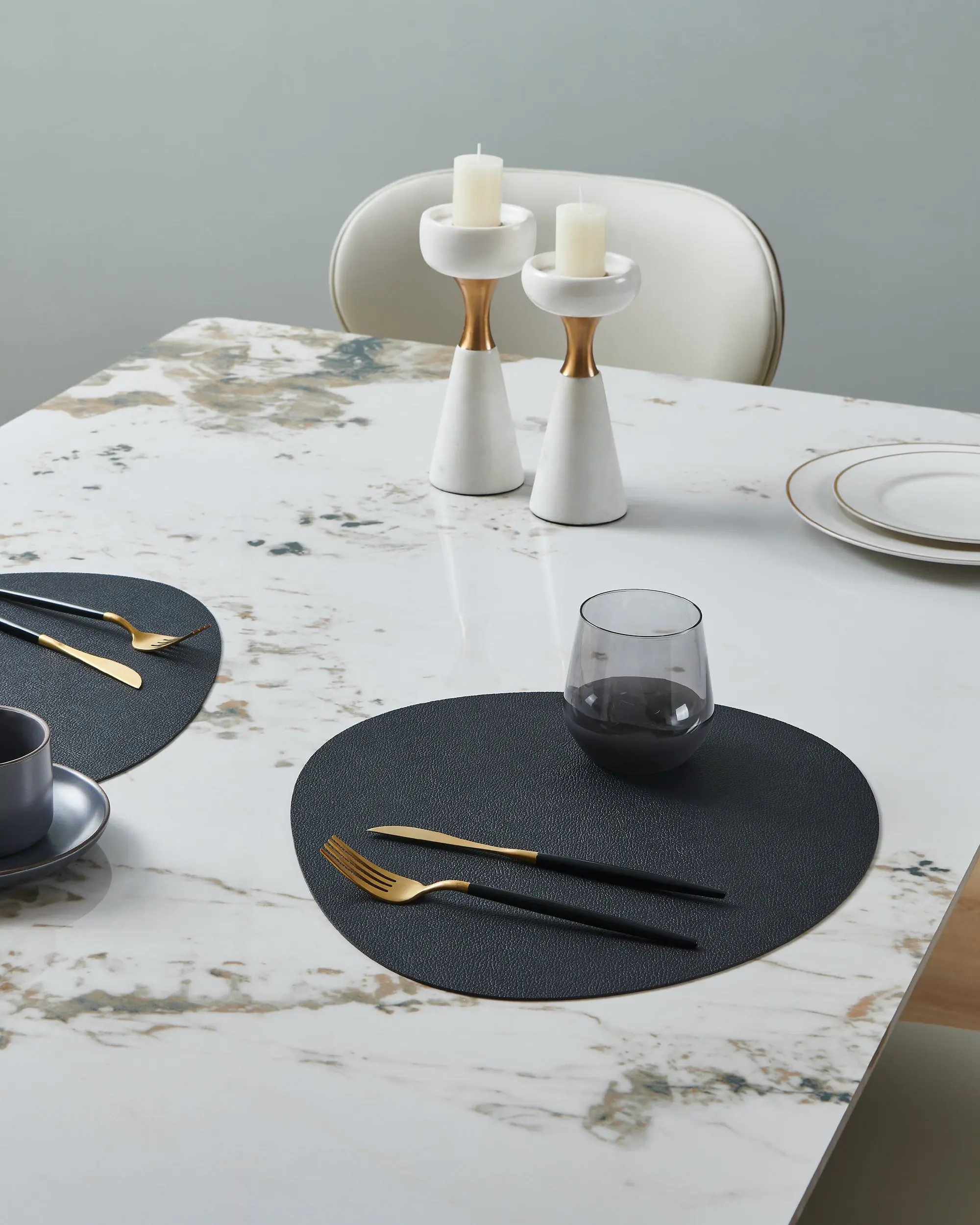 Vinanivao Tischset 40 x 35 cm schwarz Vinanivao Tischset 40 x 35 cm schwarz