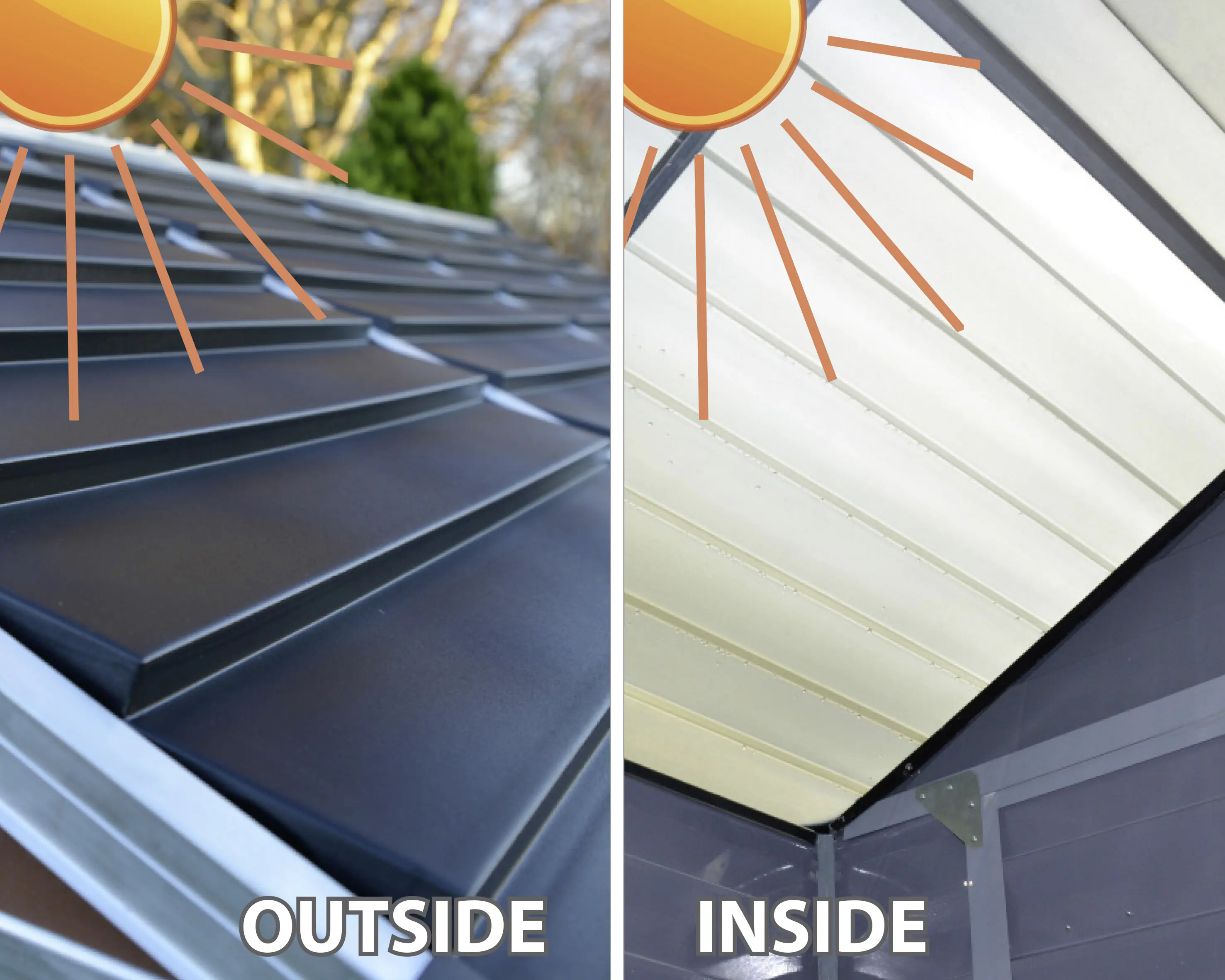Canopia Gerätehaus Skylight Alu tan 177 x 121 cm