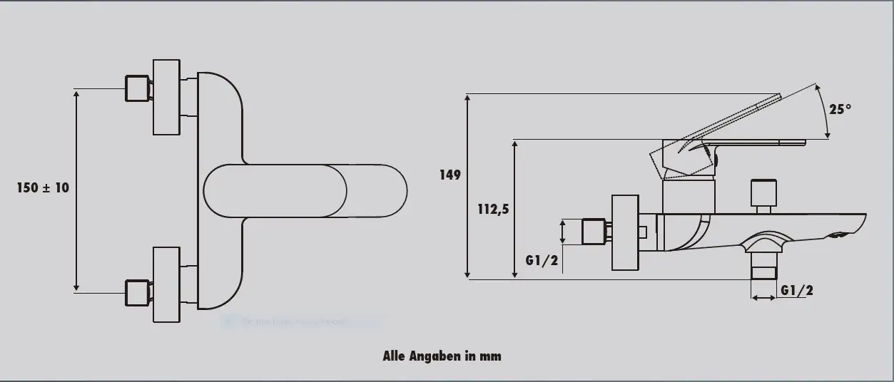 Primaster Badewannenarmatur Prag lightgold