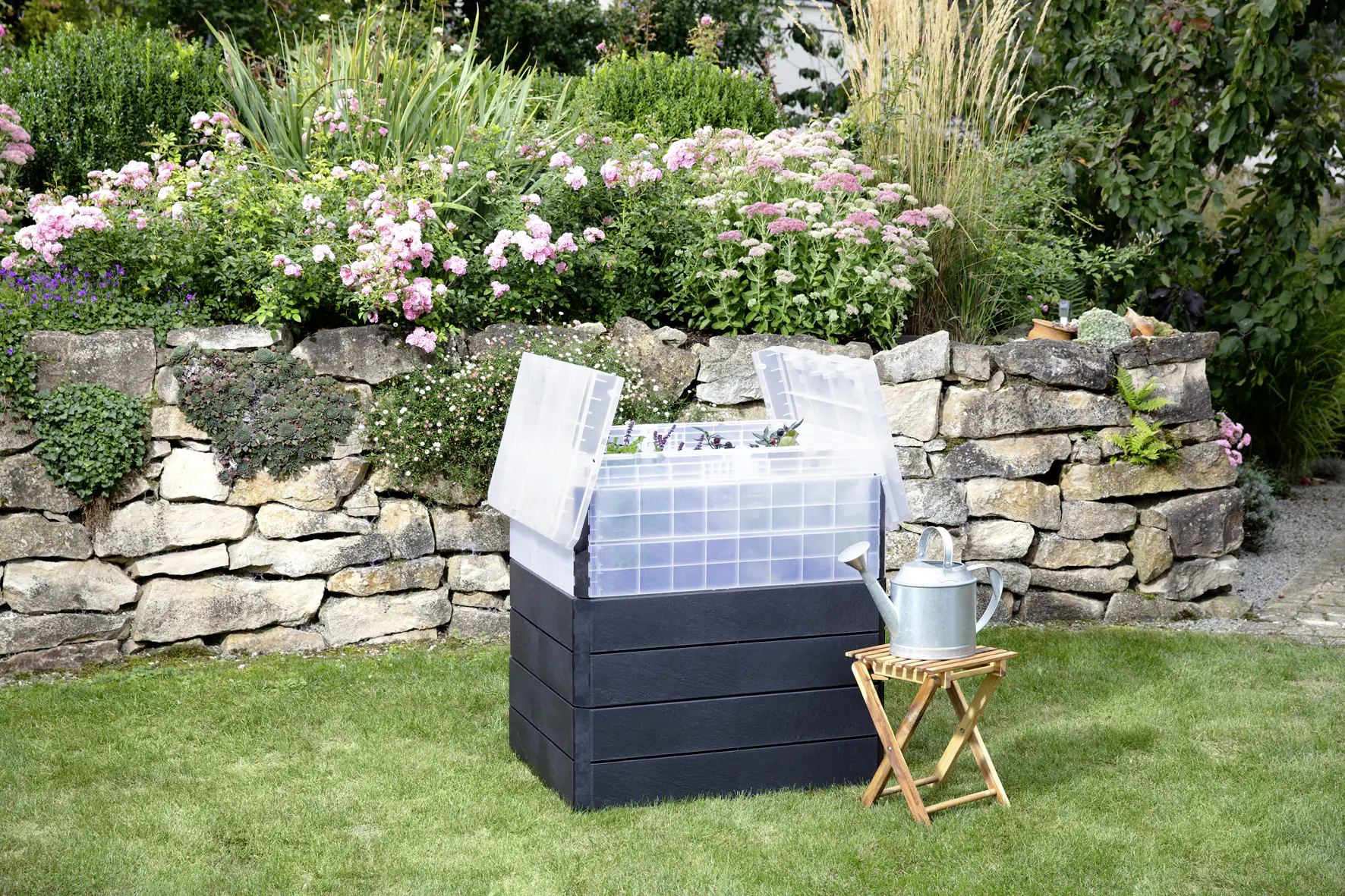 Garantia Hochbeet Ergo Quadro TurboPlus M 85 80 x 60 x 85 cm Stone Garantia Hochbeet Ergo Quadro TurboPlus M 85 80 x 60 x 85 cm Stone