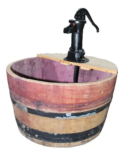 Weinfass mit Pumpe 110 L Ø 65-70 cm