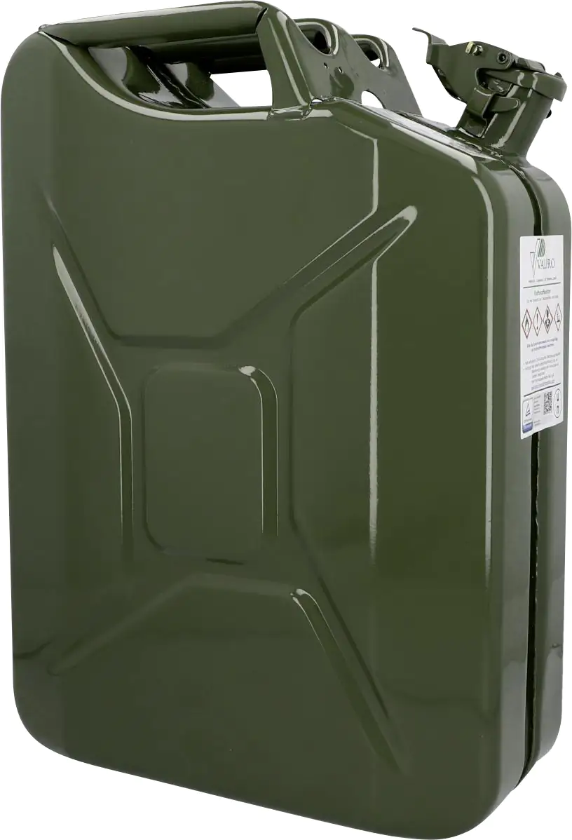 Unitec Benzinkanister 20 Liter  Stahlblech olivgrün Unitec Benzinkanister 20 Liter  Stahlblech olivgrün
