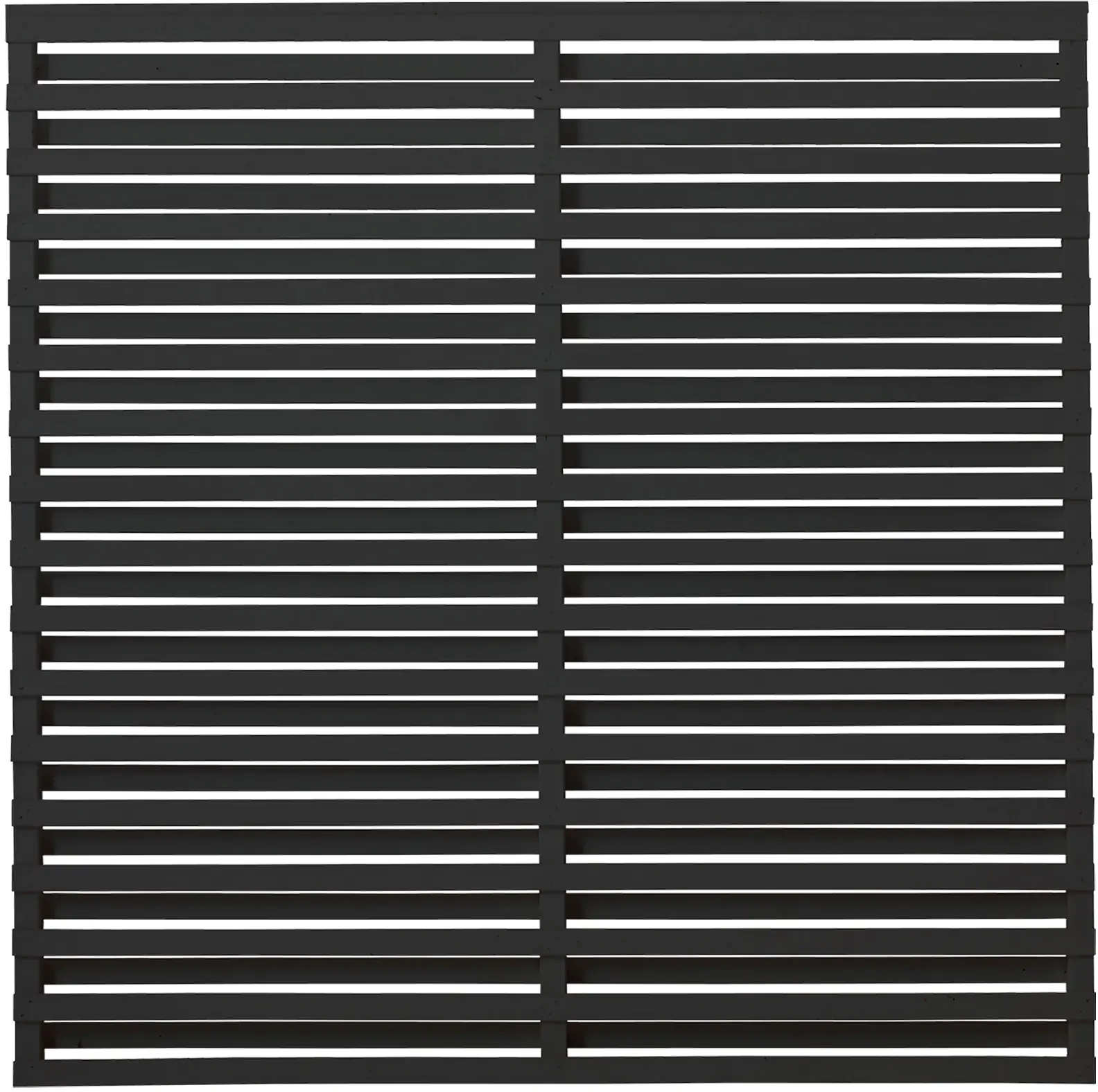 Plus Zaun Osaka 180 x 180 cm RAL 9005 Schwarz