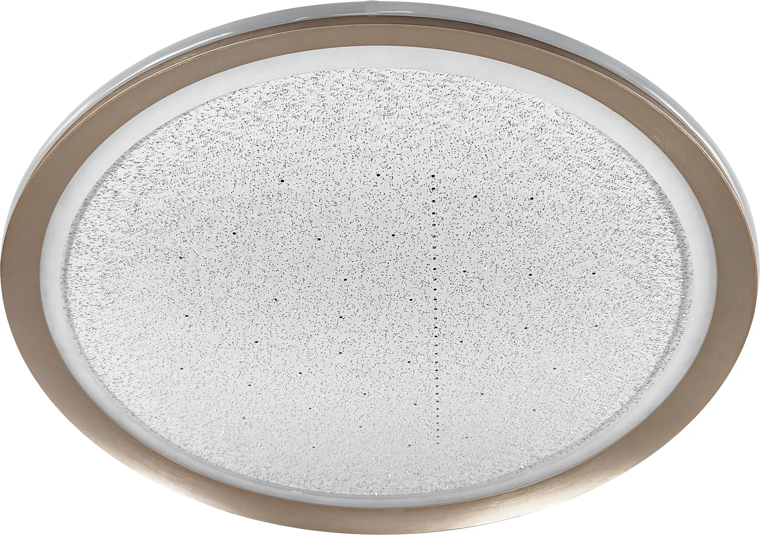 LED Deckenleuchte Bari mit Sternenhimmel weiß Ø 50 x 9 cm warmweiß-kaltweiß dimmbar