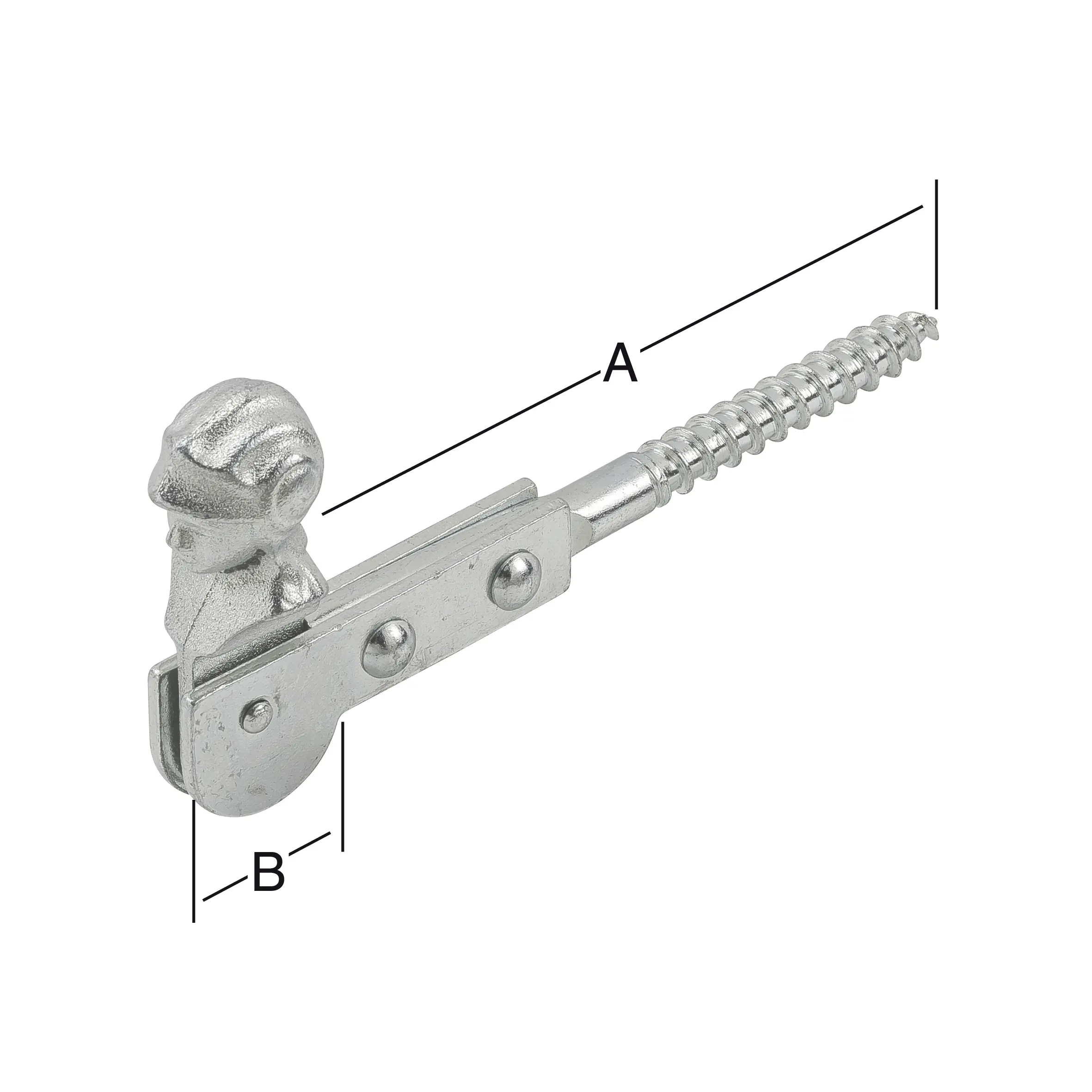 Vormann Fensterladenfeststeller verzinkt 120 x 25 mm