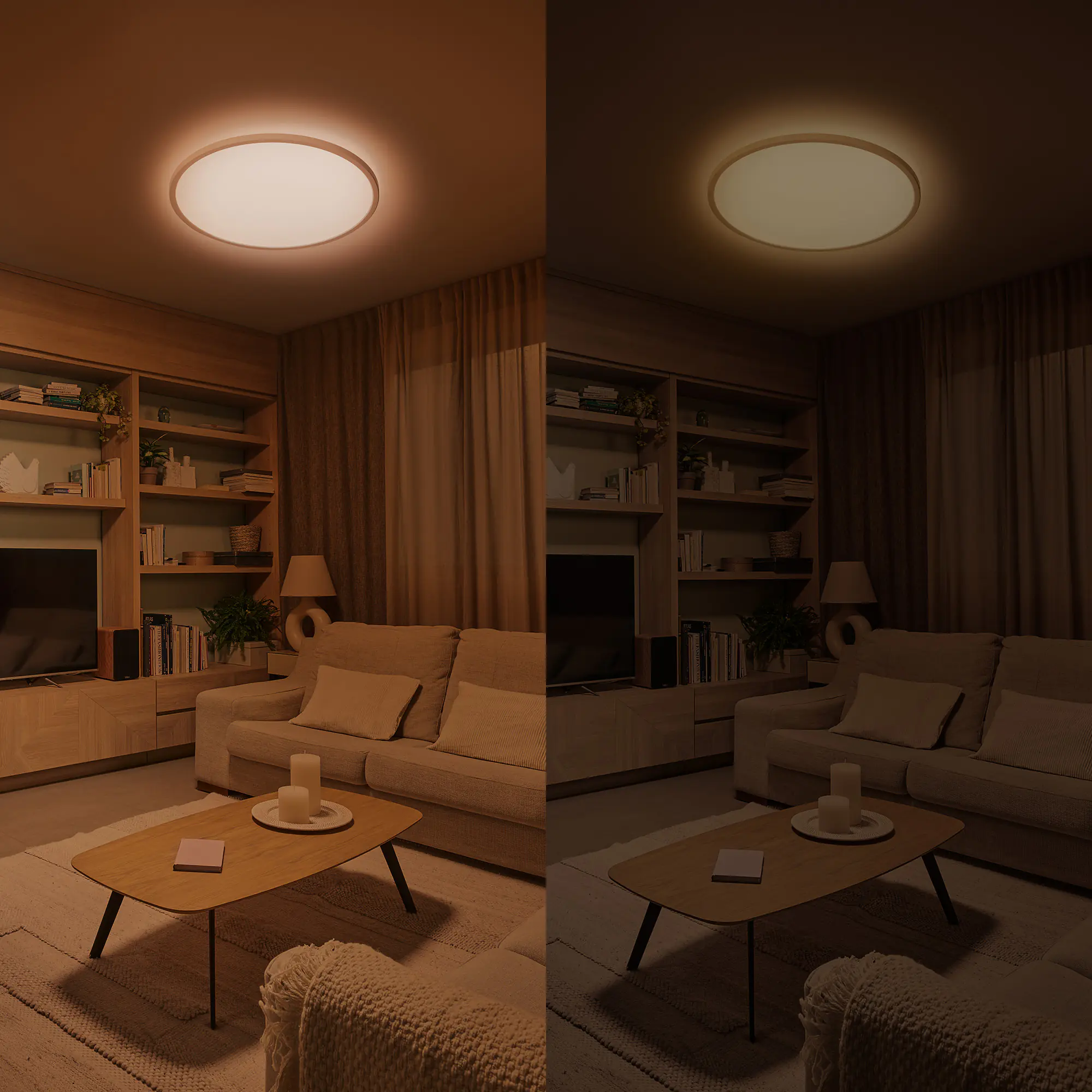 Philips LED Deckenleuchte Valen weiß Ø 42 x 2 cm warmweiß-kaltweiß dimmbar Philips LED Deckenleuchte Valen weiß Ø 42 x 2 cm warmweiß-kaltweiß dimmbar