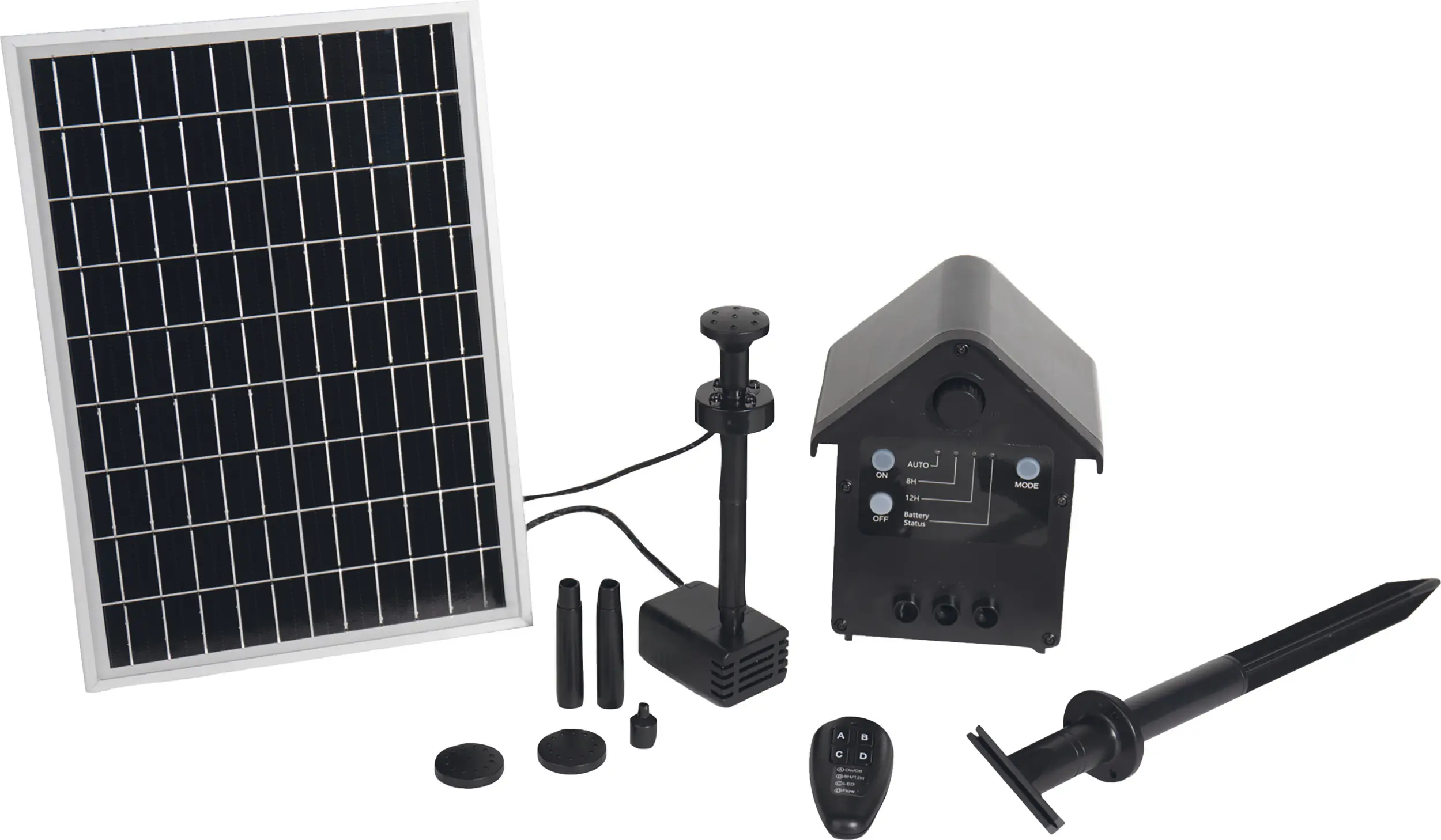 T.I.P. Solar-Teichpumpen Set 300/9 Fördermenge: 300 l/h 2 W