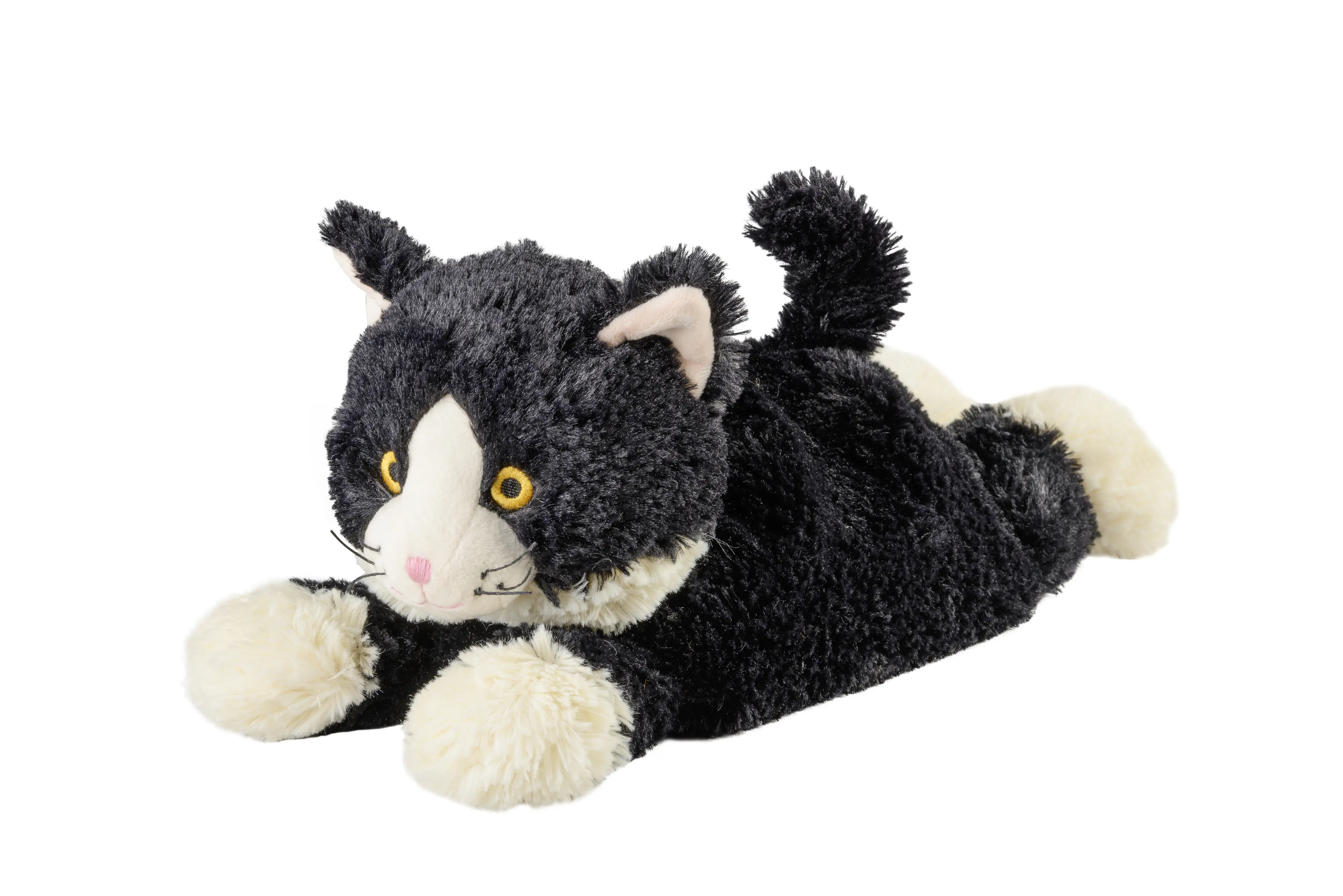 Warmies Wärmekuscheltier Katze liegend schwarz "für die Mikrowelle"