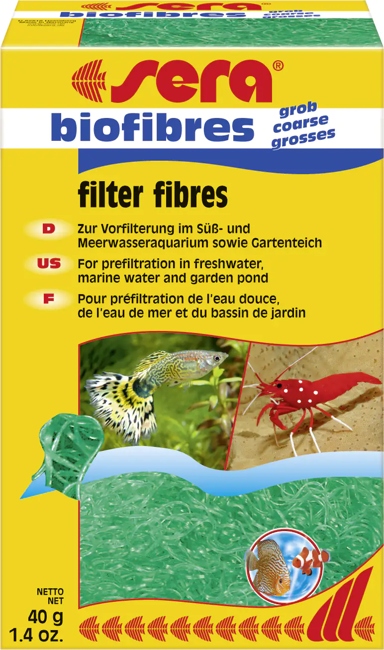 Sera Aquariumzubehör Filtermedium biofibres grob 40 g