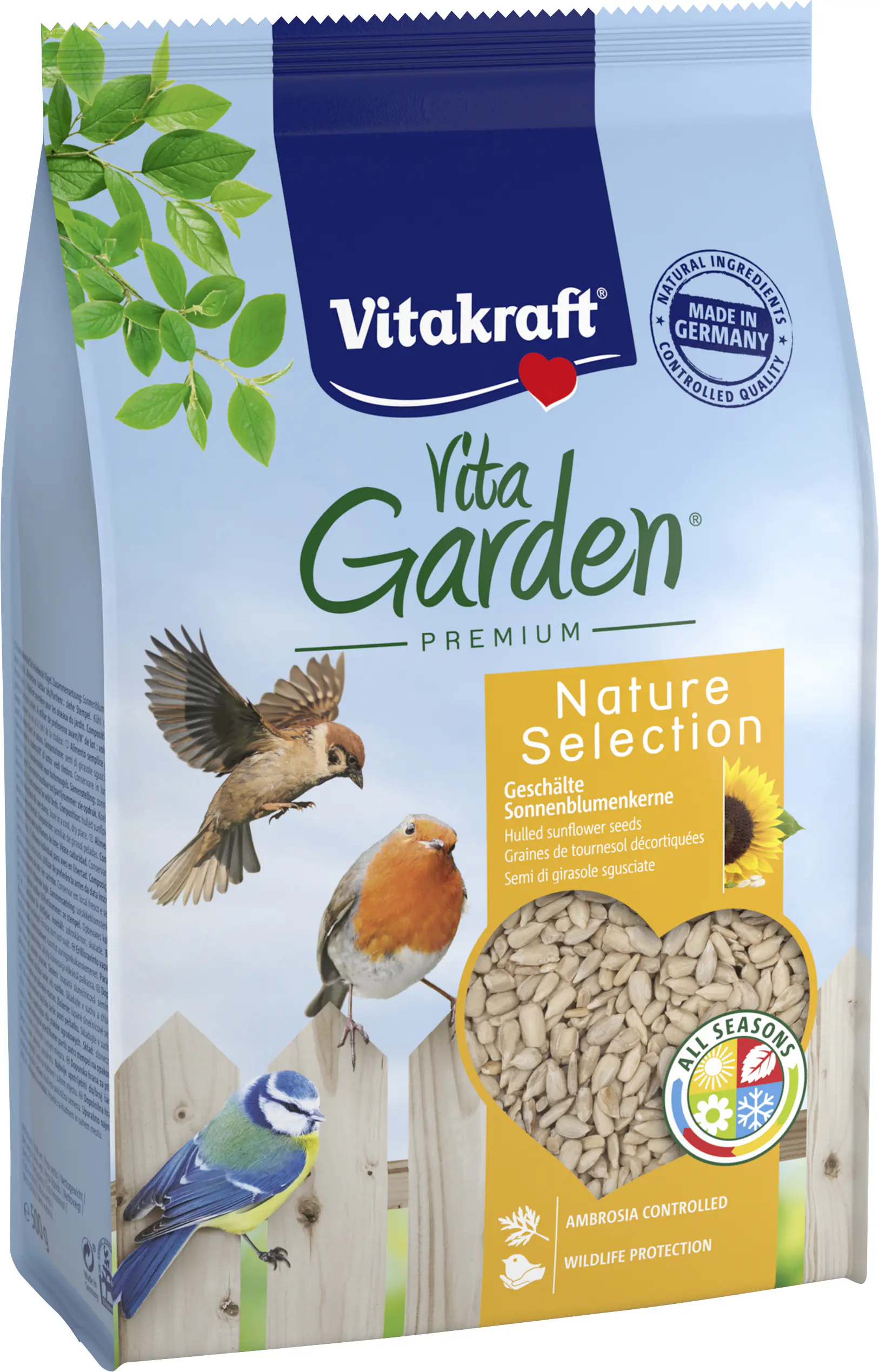 Vitakraft VitaGarden Sonnenblummenkerne Vögel geschält 500 g