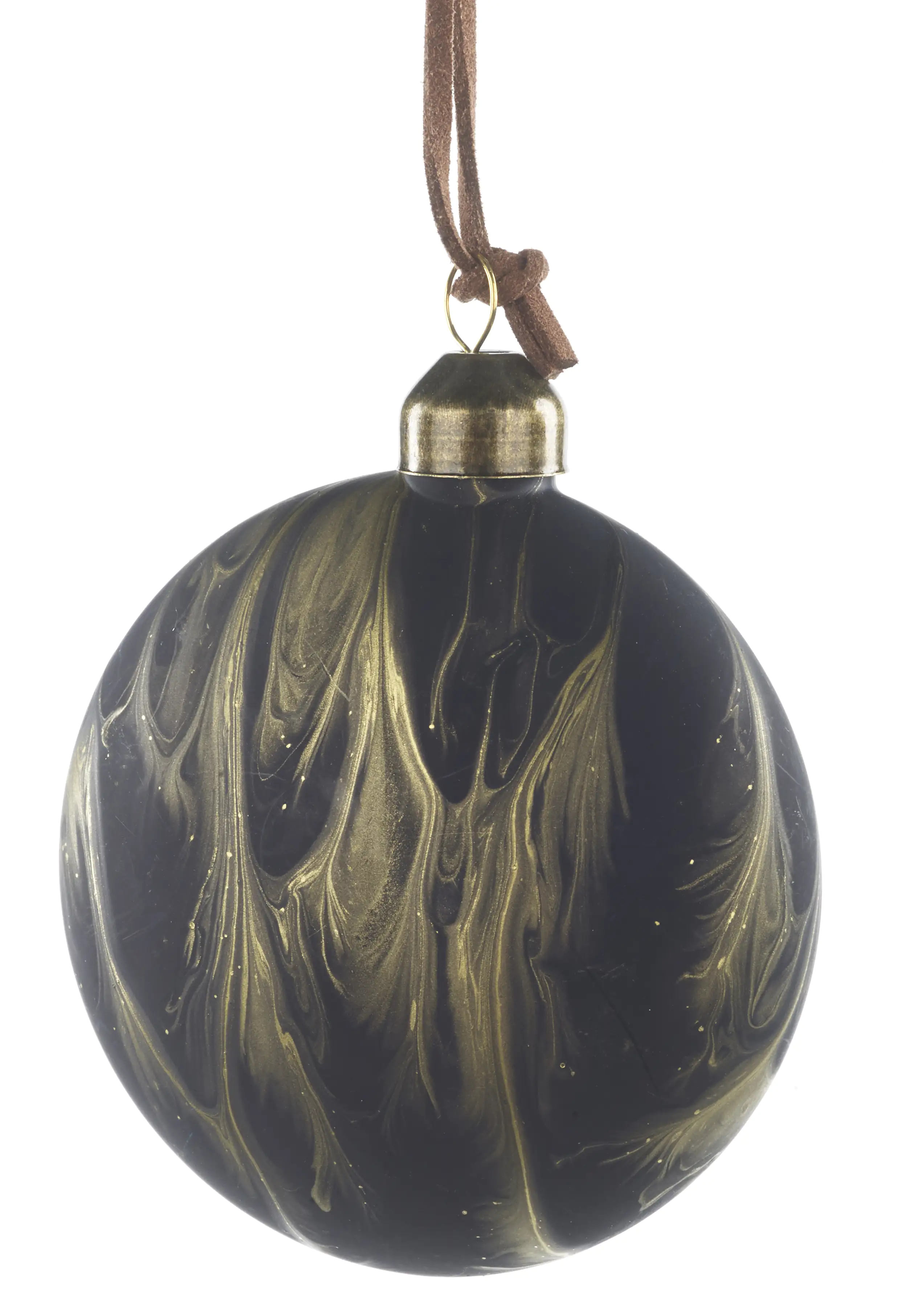 4333692649810 TrendLine Glas Kugel marmoriert 8 x 4 cm