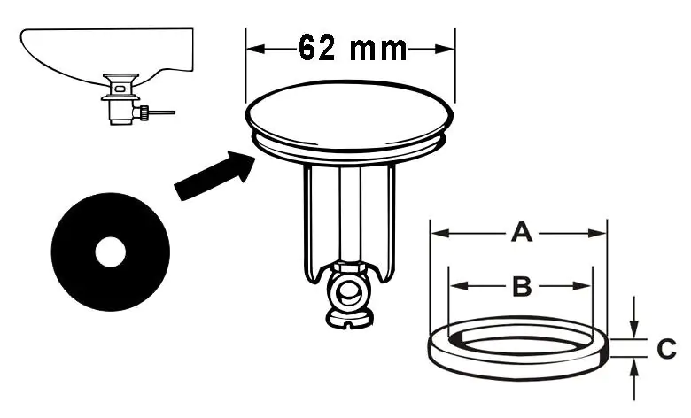 Cornat Gummi-Dichtung für Universal-Excenter-Ventilkegel