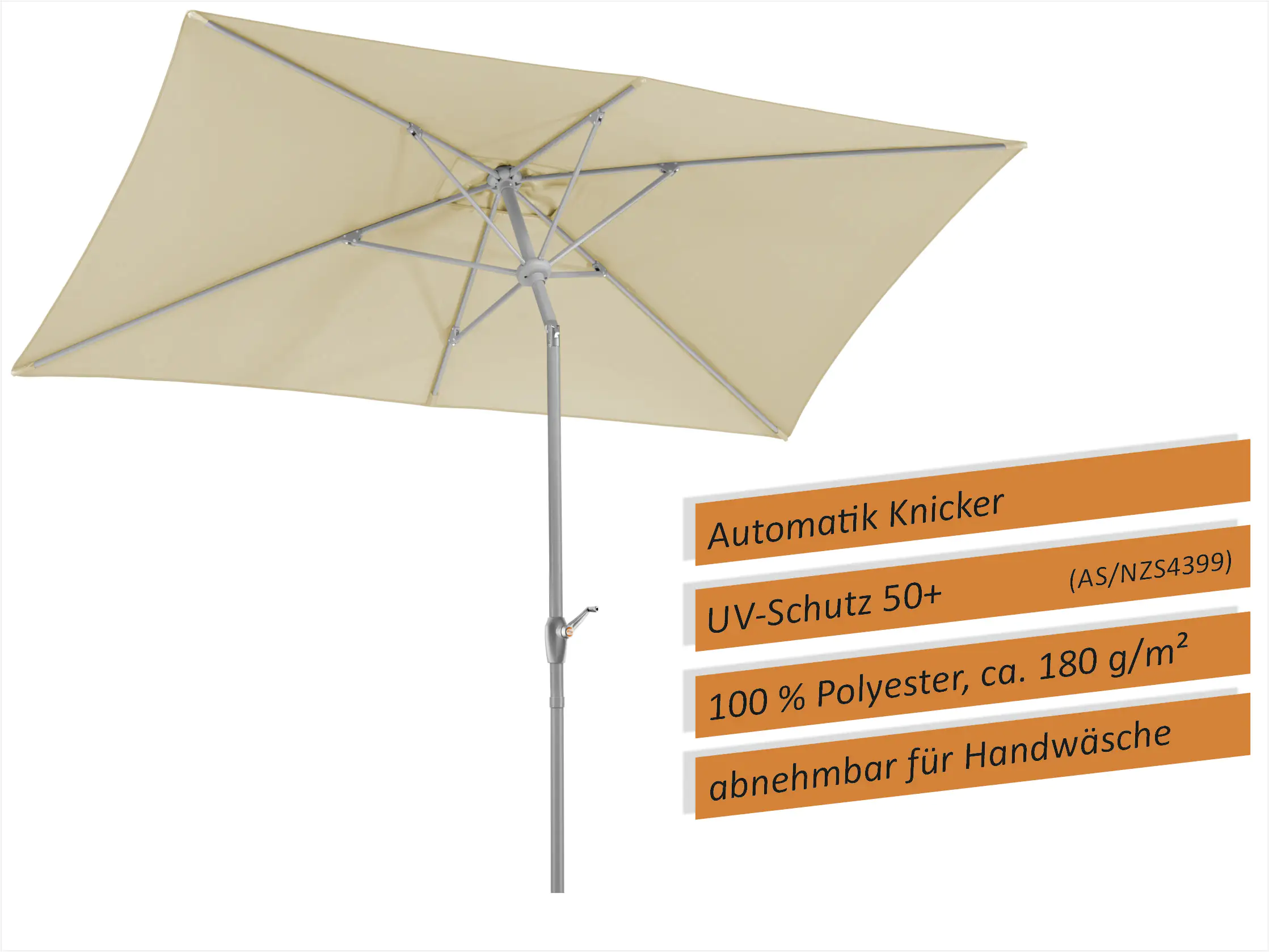 Schneider Sonnenschirm Porto natur 300 x 200 cm