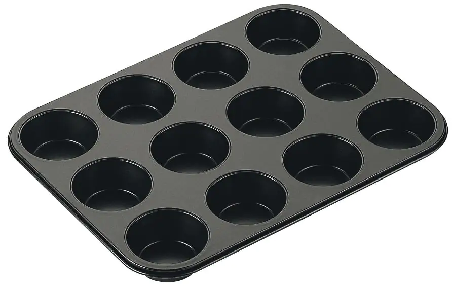 Zenker Muffinform BlackMetallic für 12 Stück 35 x 26,5 cm