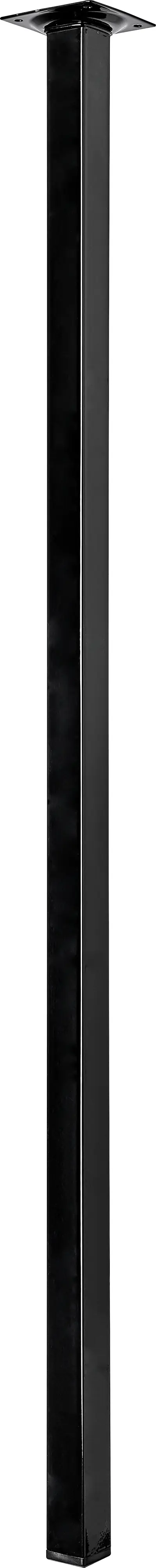 Hettich Tischbein 80 x 2,5 x 2,5 cm Stahl schwarz - 1 Stück