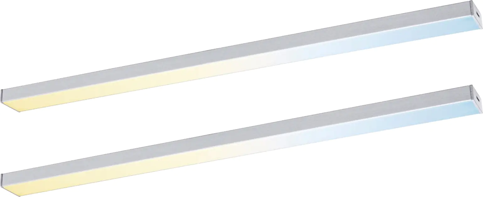 Paulmann LED Lichtleiste Inline Erweiterung chrom matt 35 cm TW 2er Set Paulmann LED Lichtleiste Inline Erweiterung chrom matt 35 cm TW 2er Set