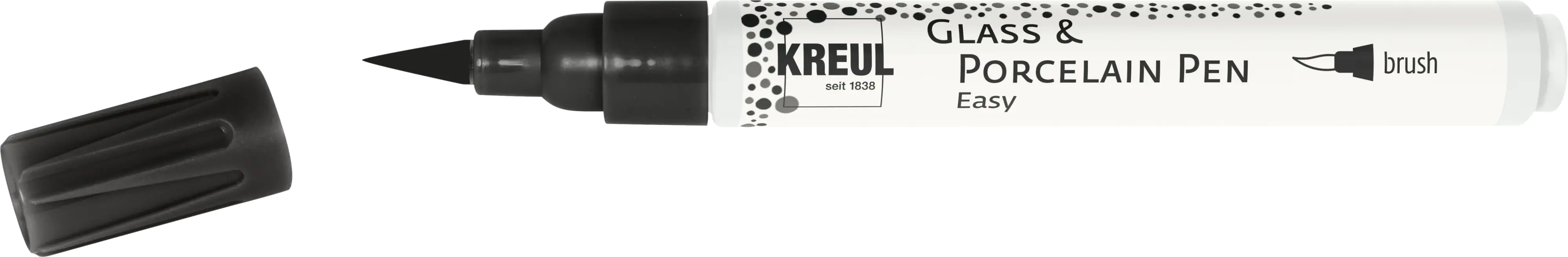Kreul Glass & Porcelain Pen Easy brush schwarz 1 - 2 mm