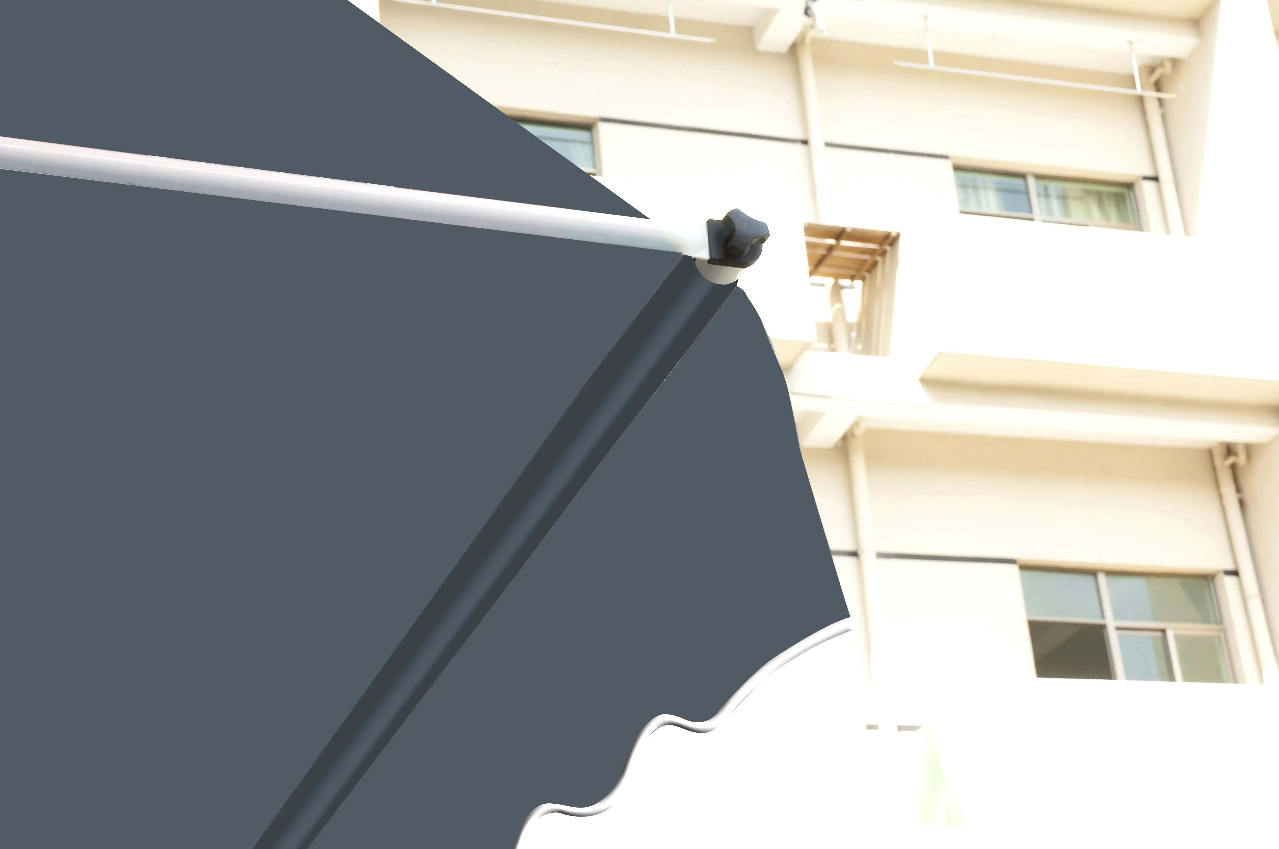 2077817015495_1 TrendLine Balkon-Markise 3 x 1,3 m grau