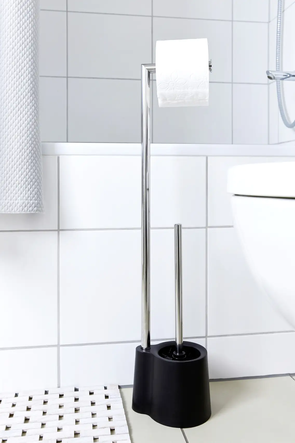 4008838239131 Wenko Stand WC-Garnitur Avola schwarz