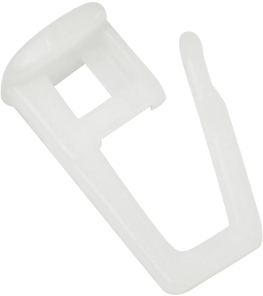 Gardinia Faltengleiter für Vorhangschiene weiß, 30 Stück