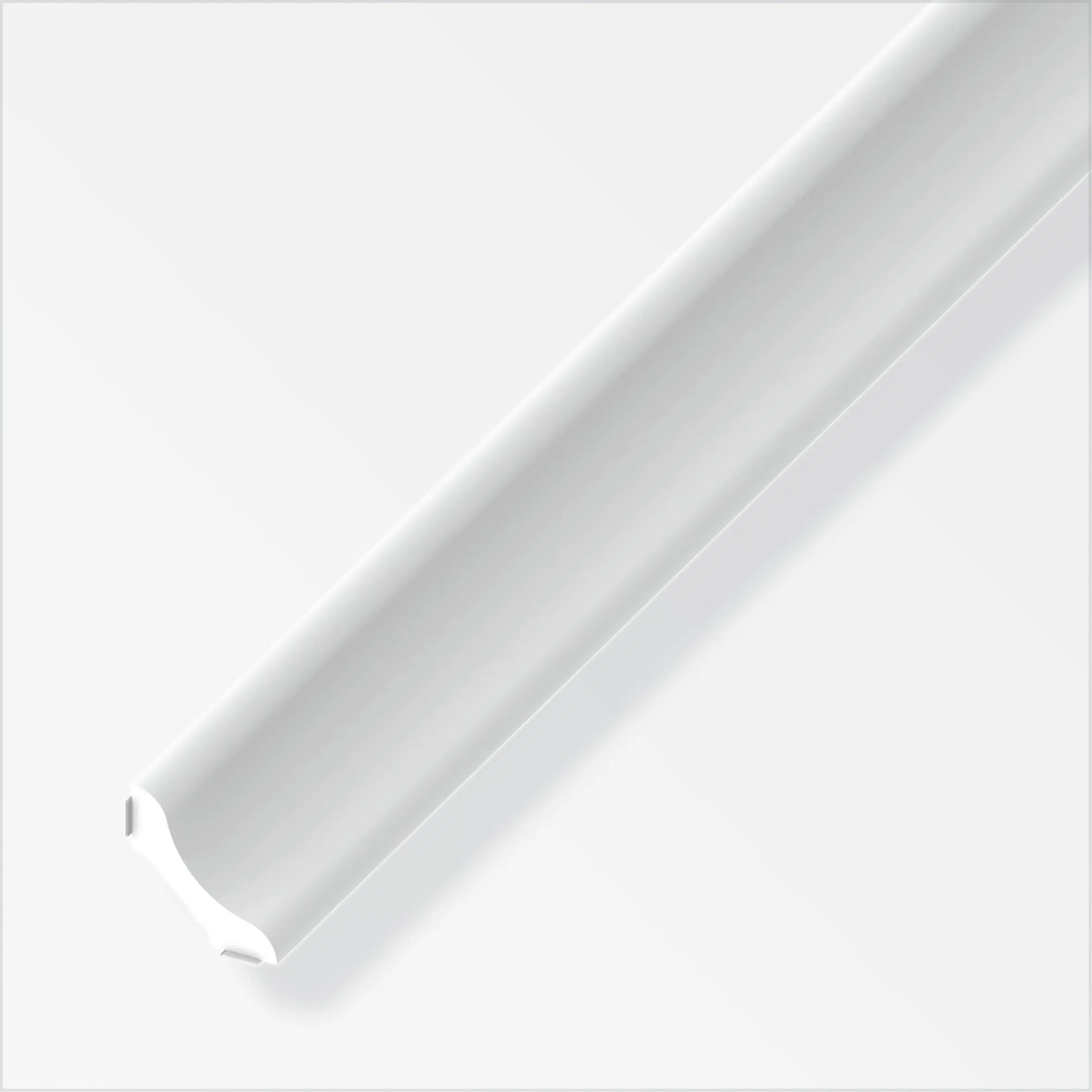 alfer Eckleiste 1 m, 20 mm PVC (Kunststoff) glatt weiss