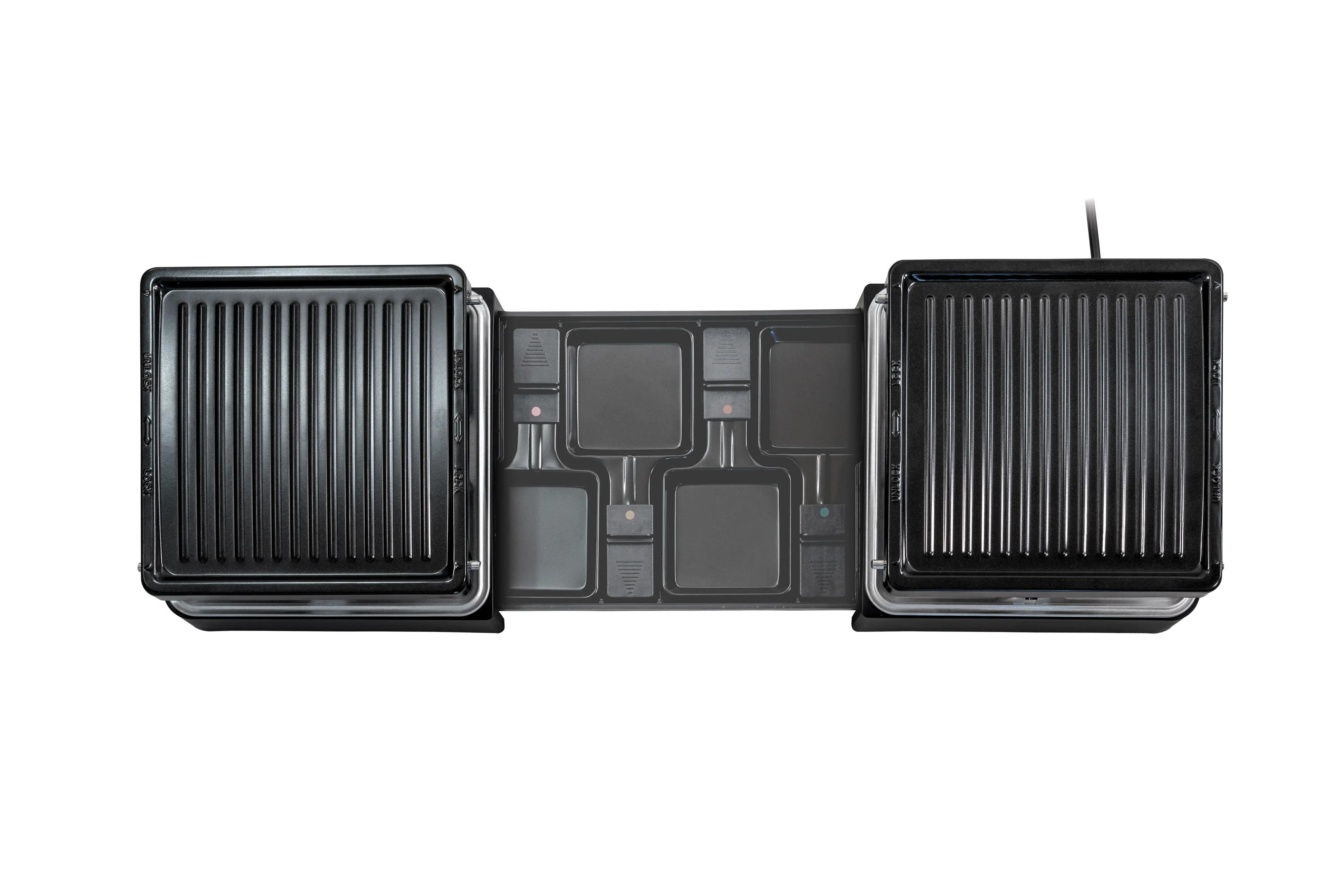 Unold Raclette Extendable für 8 Personen schwarz 1.300 Watt