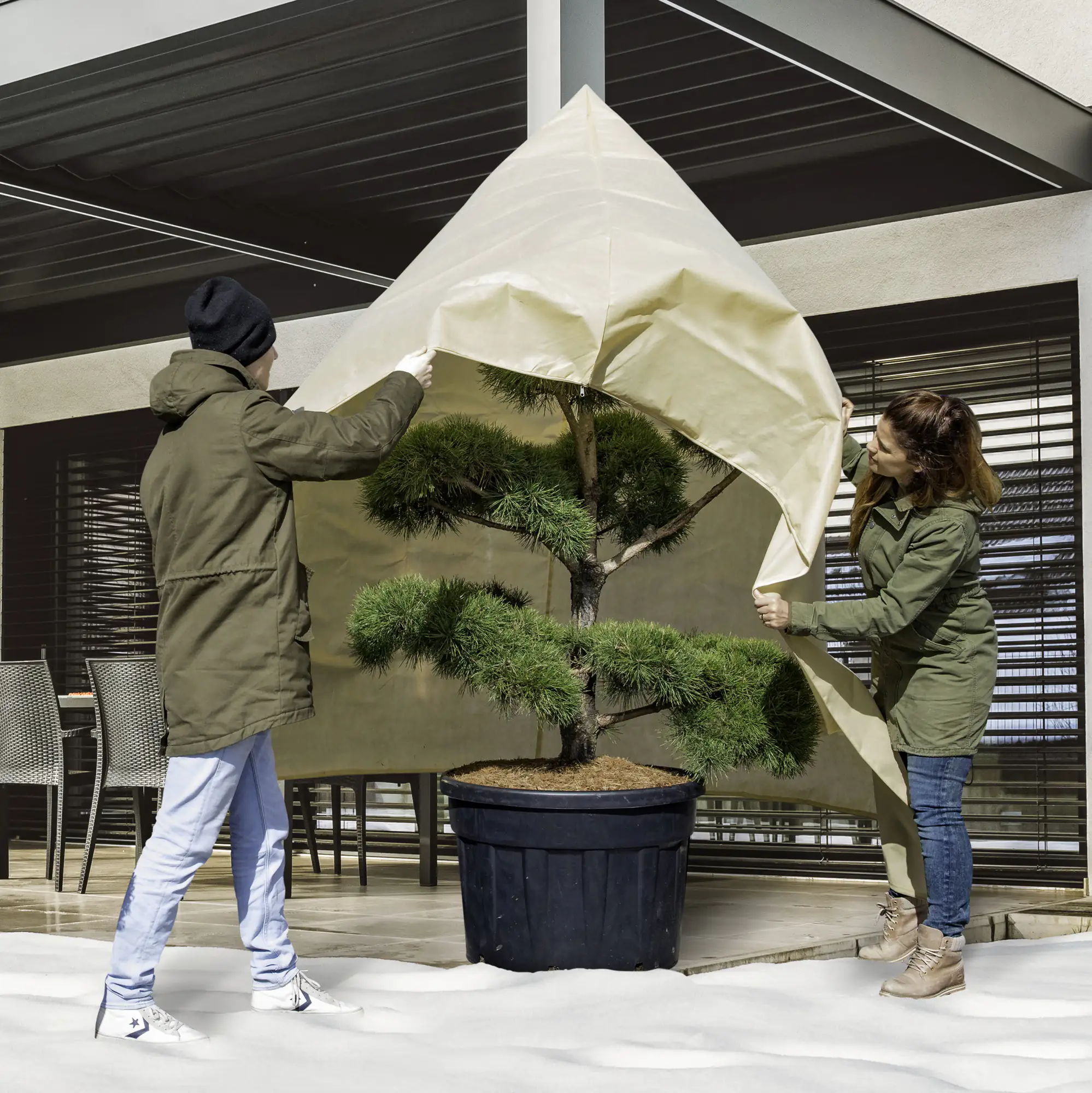 9003117074194_1 Windhager Vlieshaube Super-Protect XXL 2 x 2,4 m, beige