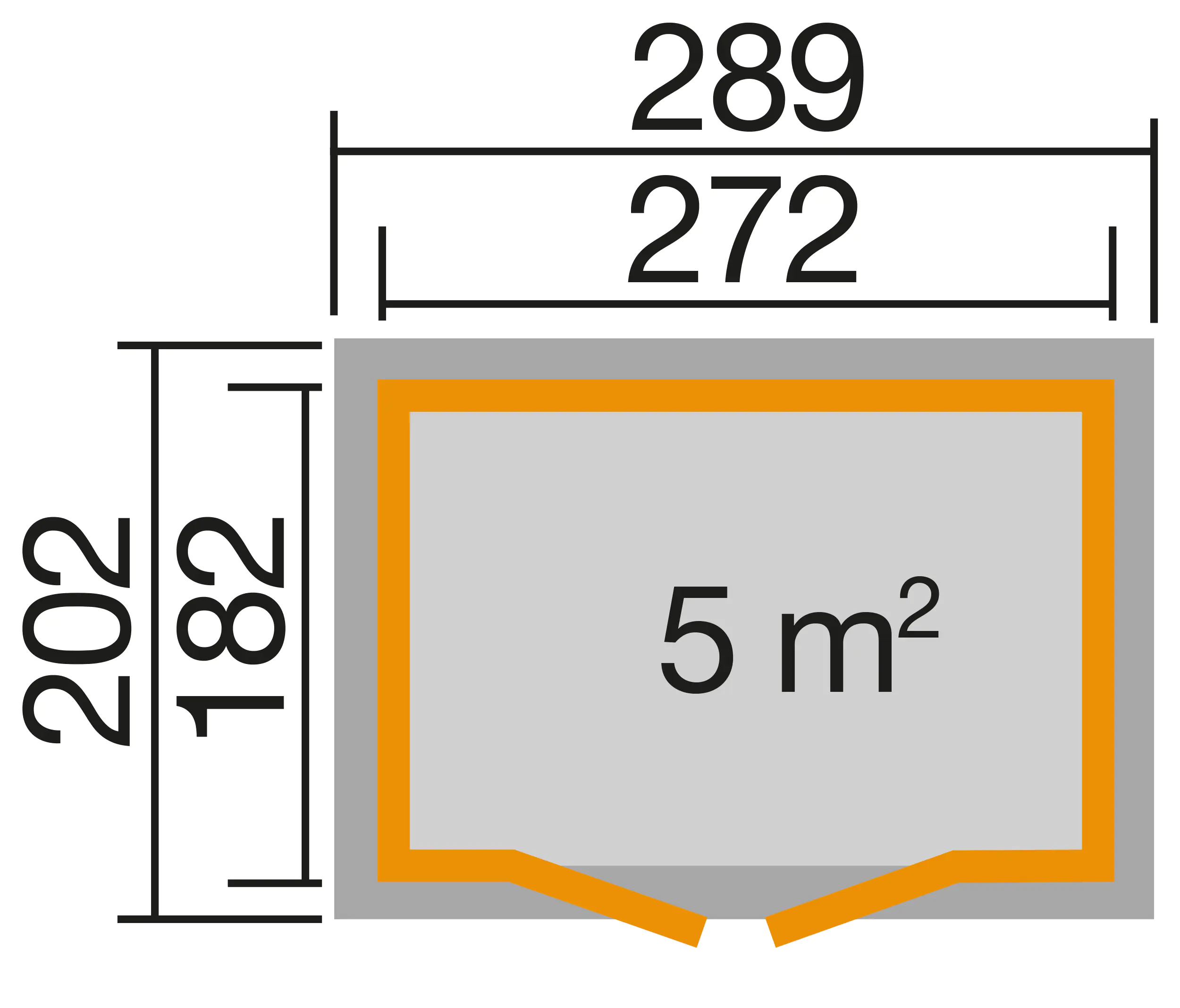 Décor et Jardin Gartenhaus Lopun 272 x 182 cm natur mit Fußboden Décor et Jardin Gartenhaus Lopun 272 x 182 cm natur mit Fußboden