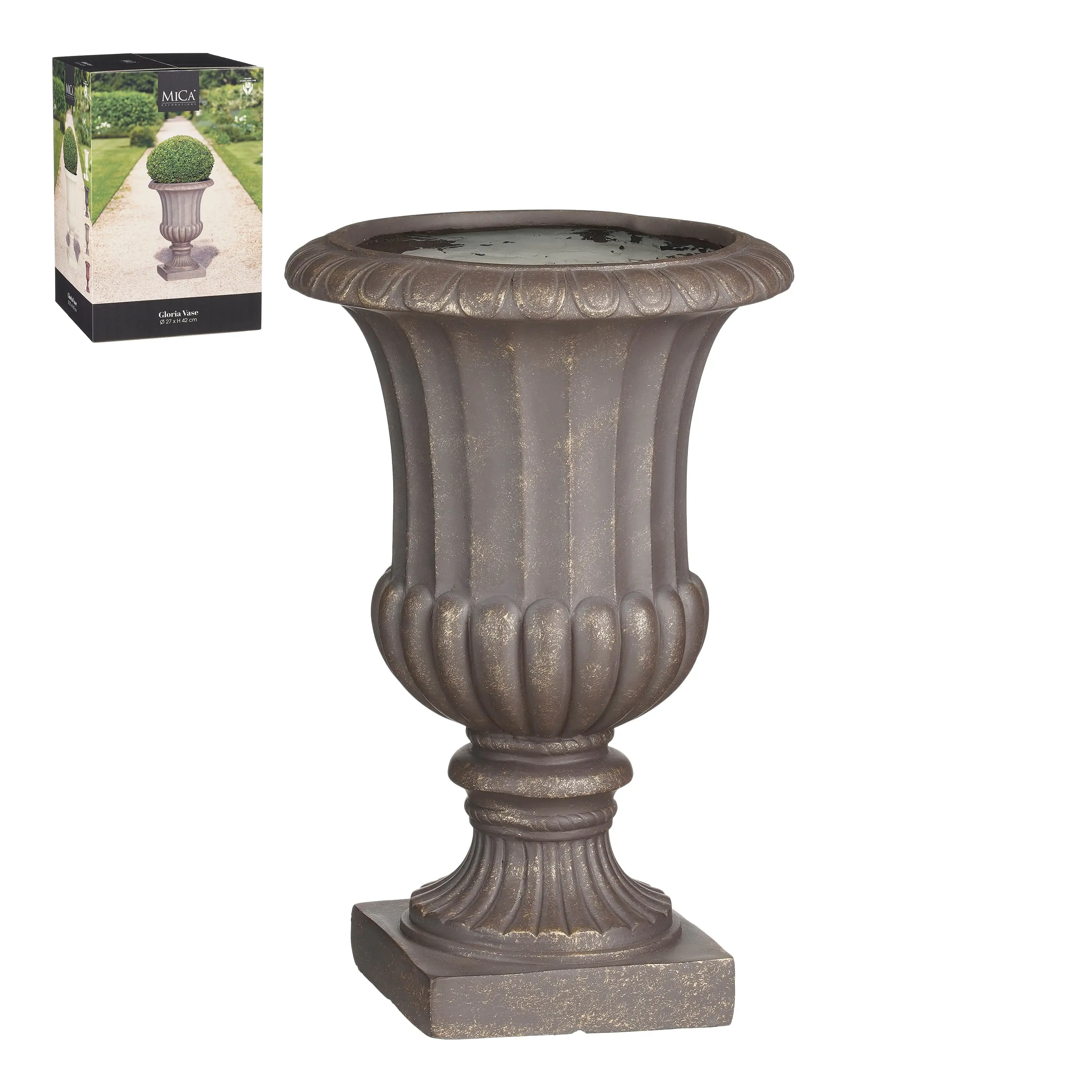 Mica Vase Gloria 42 x 27 cm bronze