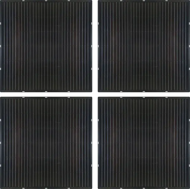 Schwaiger Glas-Modul 200W 4x Slim-Line, fullblack