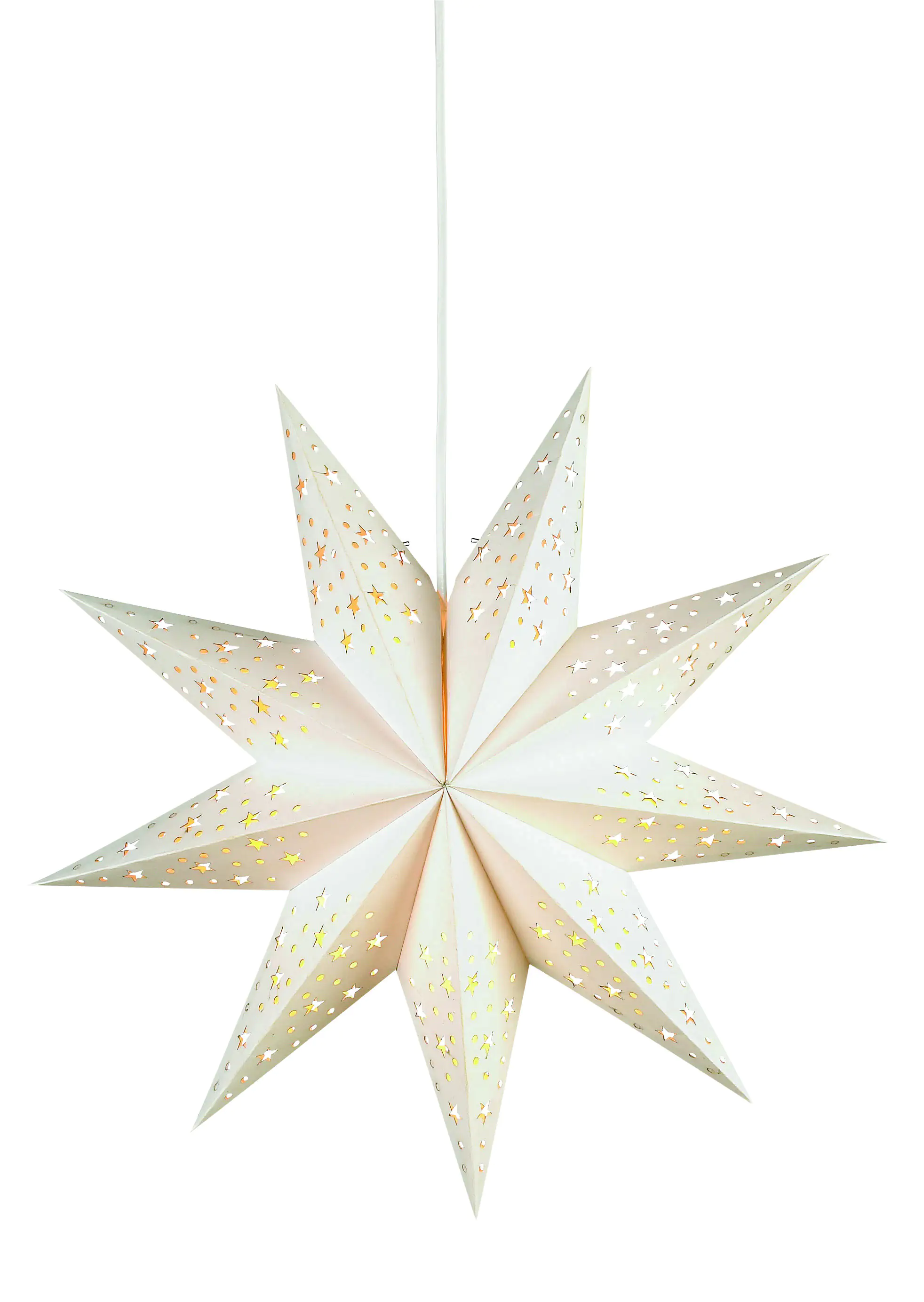 Markslöjd Papierstern Solvalla weiß, Ø 45 cm