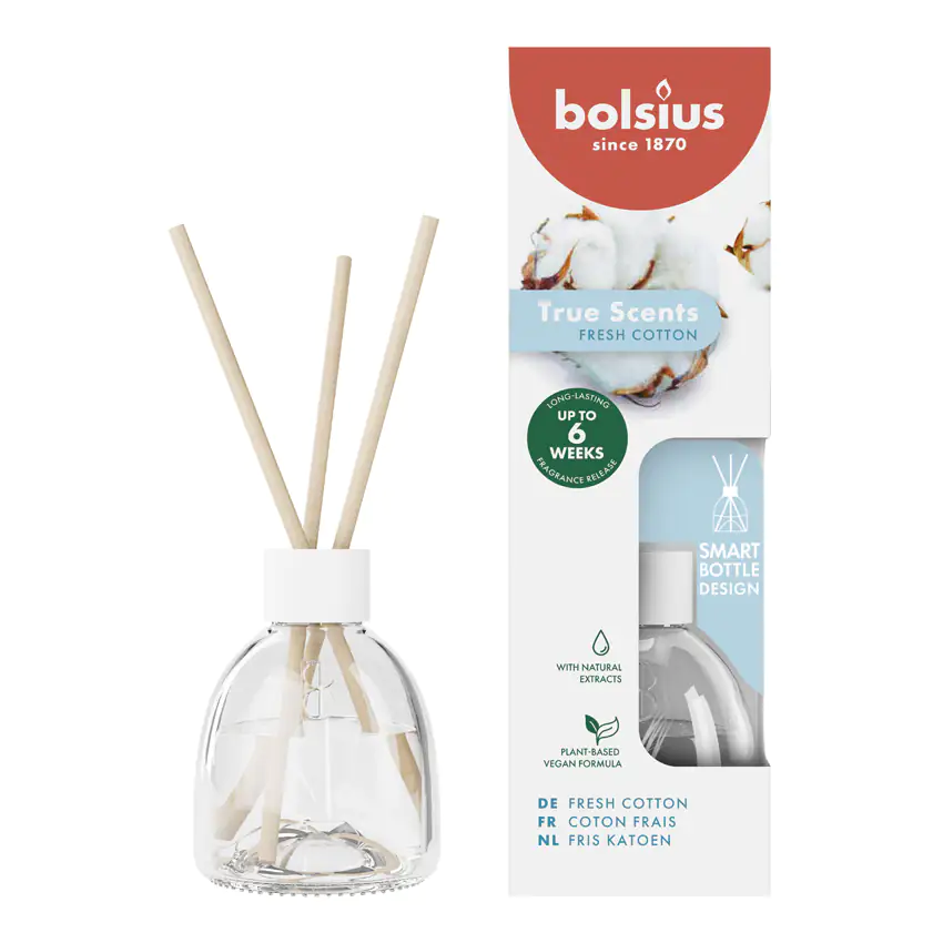 Bolsius True Scents Raumduft Fresh Cotton 60 ml 