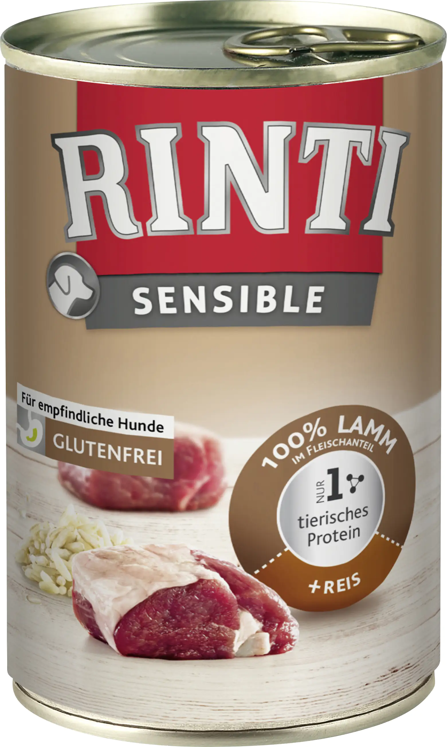 Rinti Sensible Hundenassfutter Adult 400 g Lamm & Reis