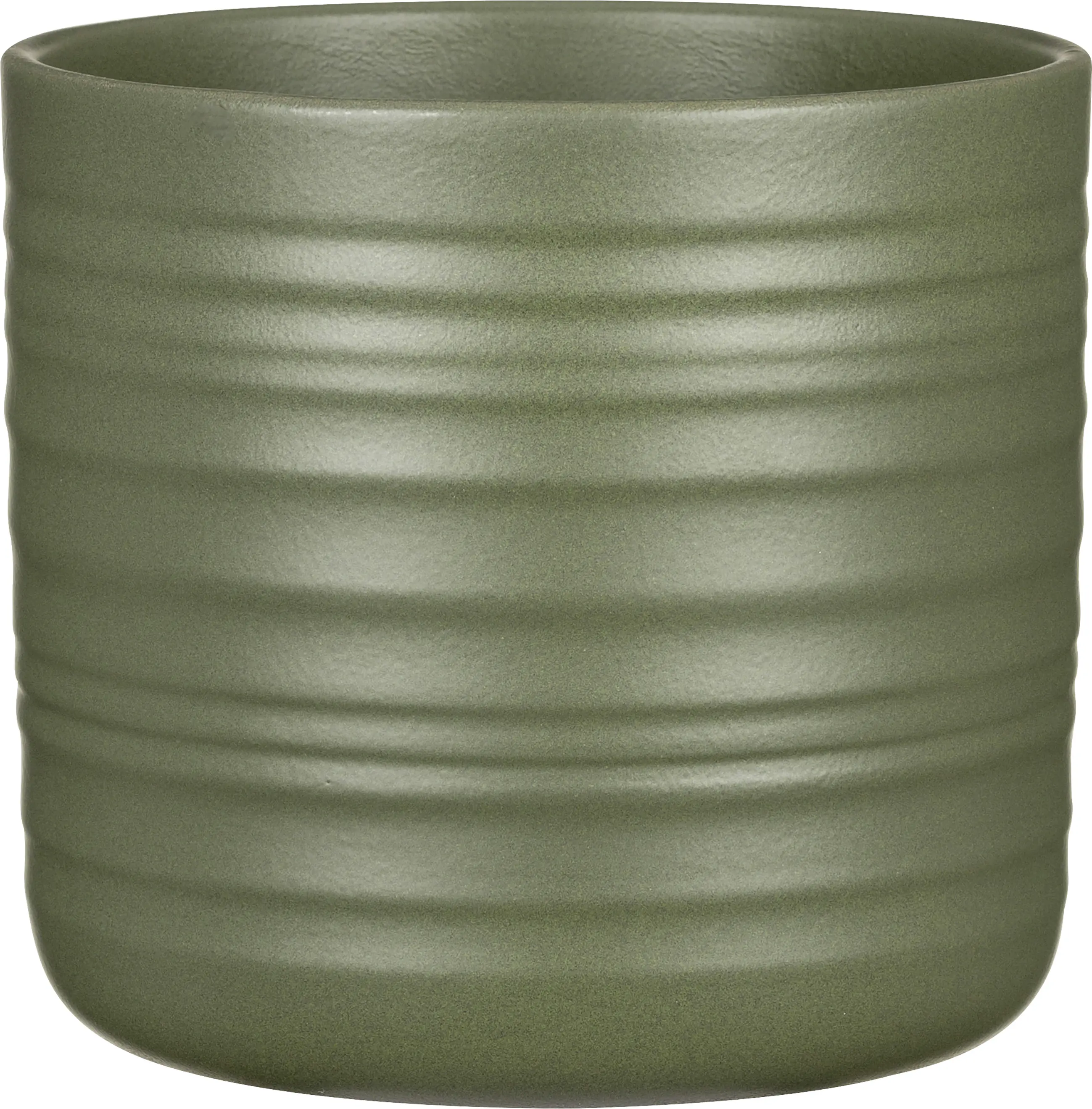 Scheurich Übertopf Serie Forest Green 850 Keramik grün Ø 14 x 13 cm 