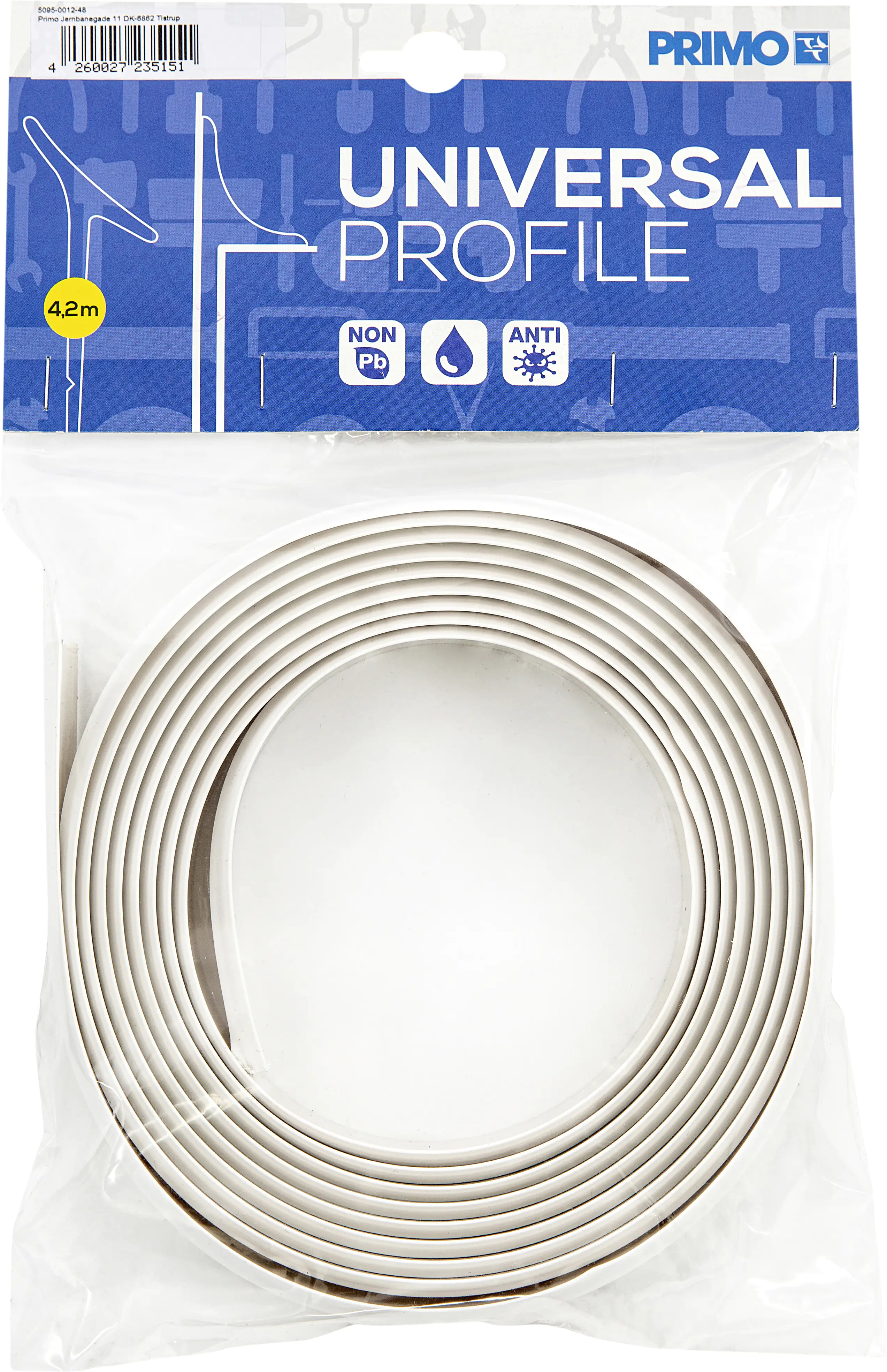 Primo Wandabschlußprofil Universal 420 cm 24 x 1 mm weiß