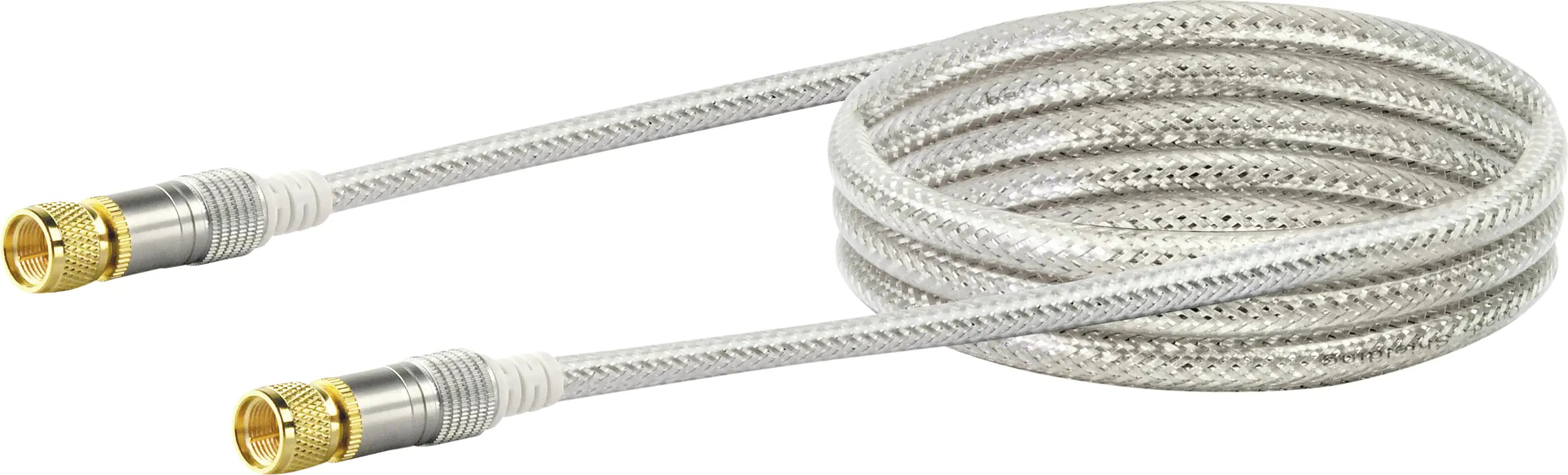 Schwaiger SAT Anschlusskabel KVCHD15 532 (110dB) transparent, 1,5m, 1x F Stecker / 1x F Stecker Schwaiger SAT Anschlusskabel KVCHD15 532 (110dB) transparent, 1,5m, 1x F Stecker / 1x F Stecker