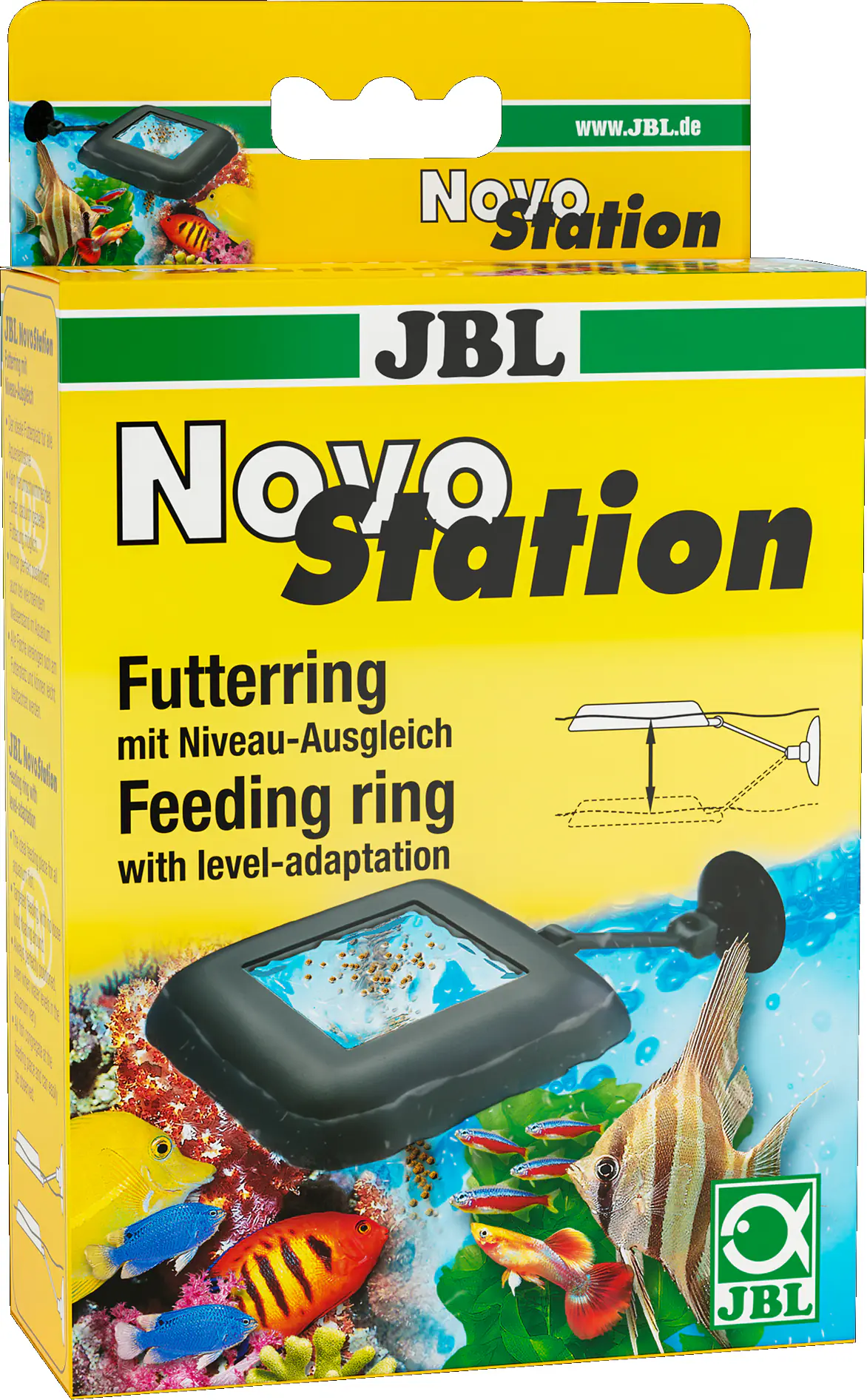 JBL NovoStation Schwimmender Futterring mit Wasserstands-Ausgleich