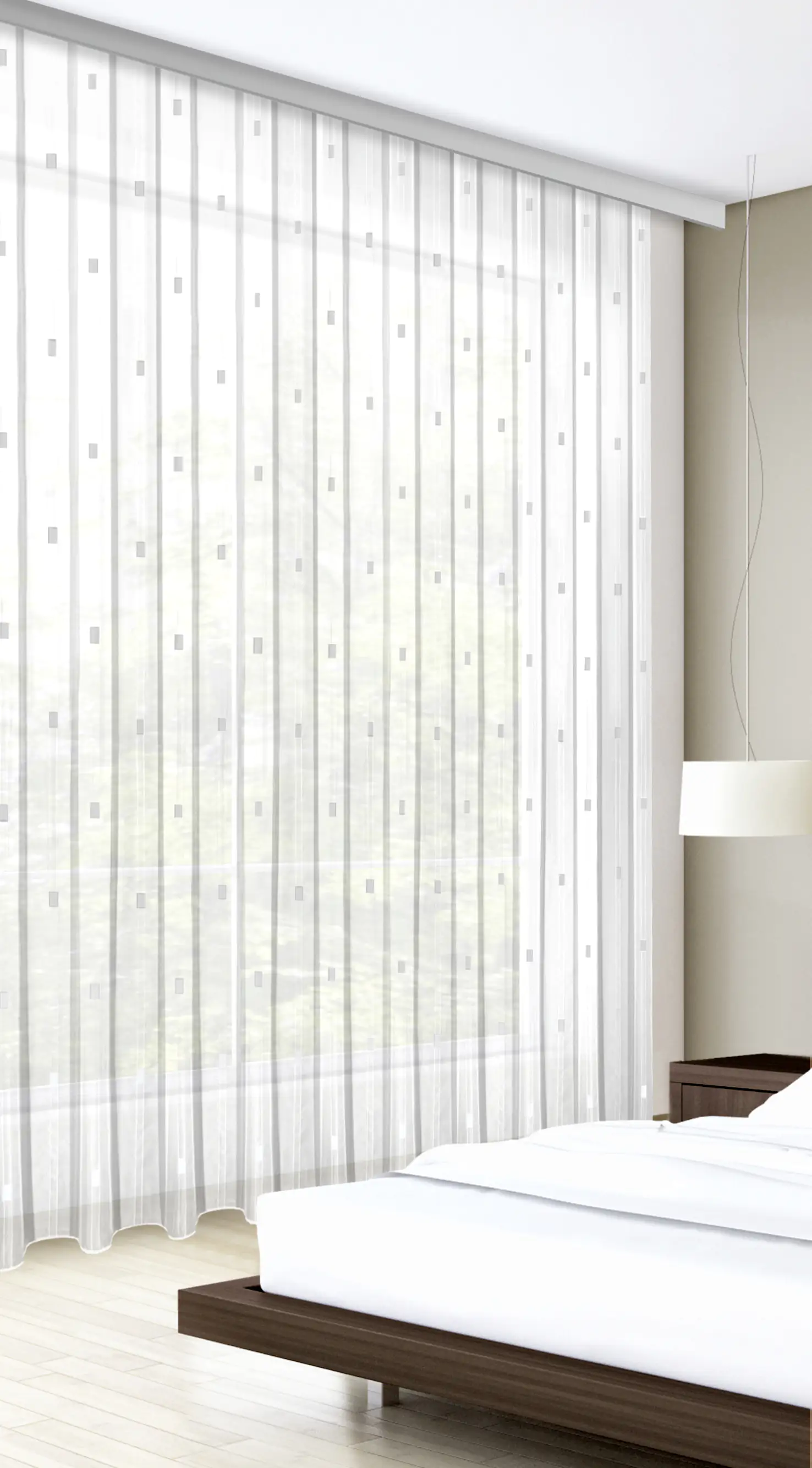 Neusser Collection Scherli-Store weiß, 245 x 300 cm