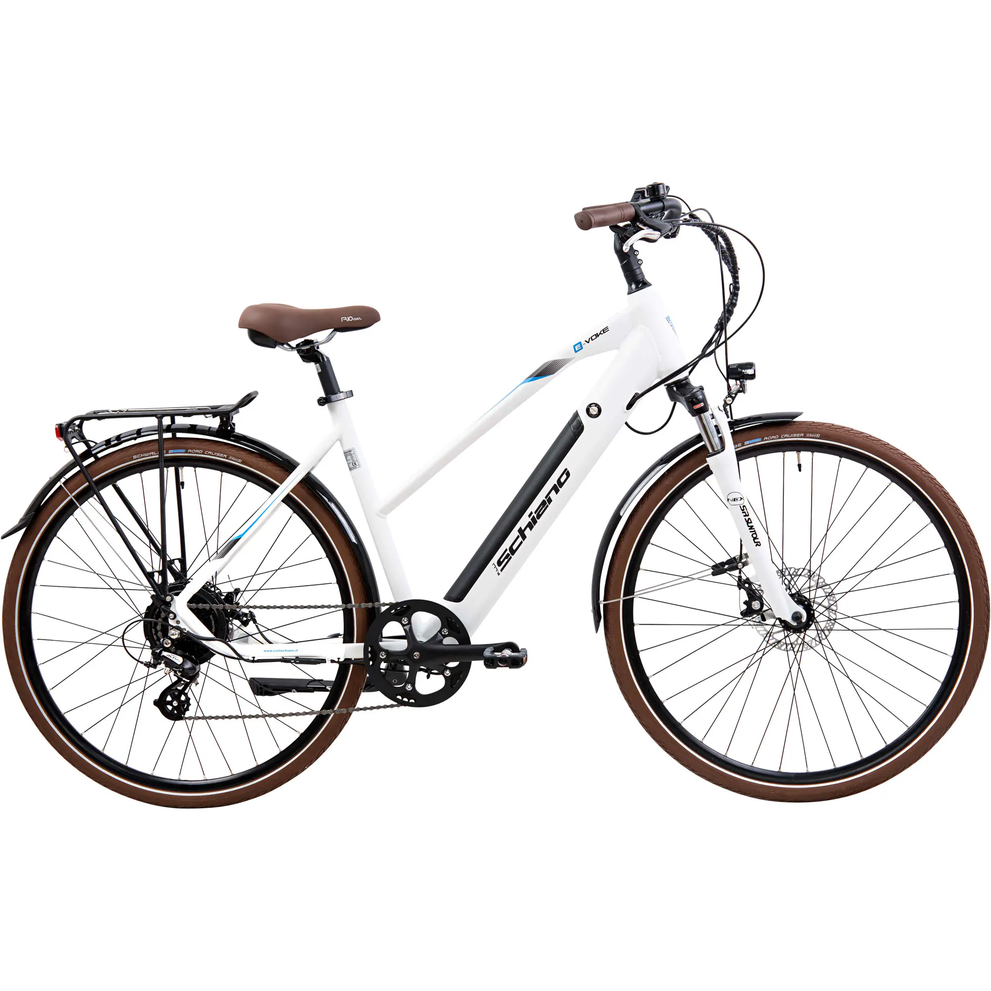 Schiano E-Bike Trekking 28 Zoll 8-Gang 418 Wh weiß