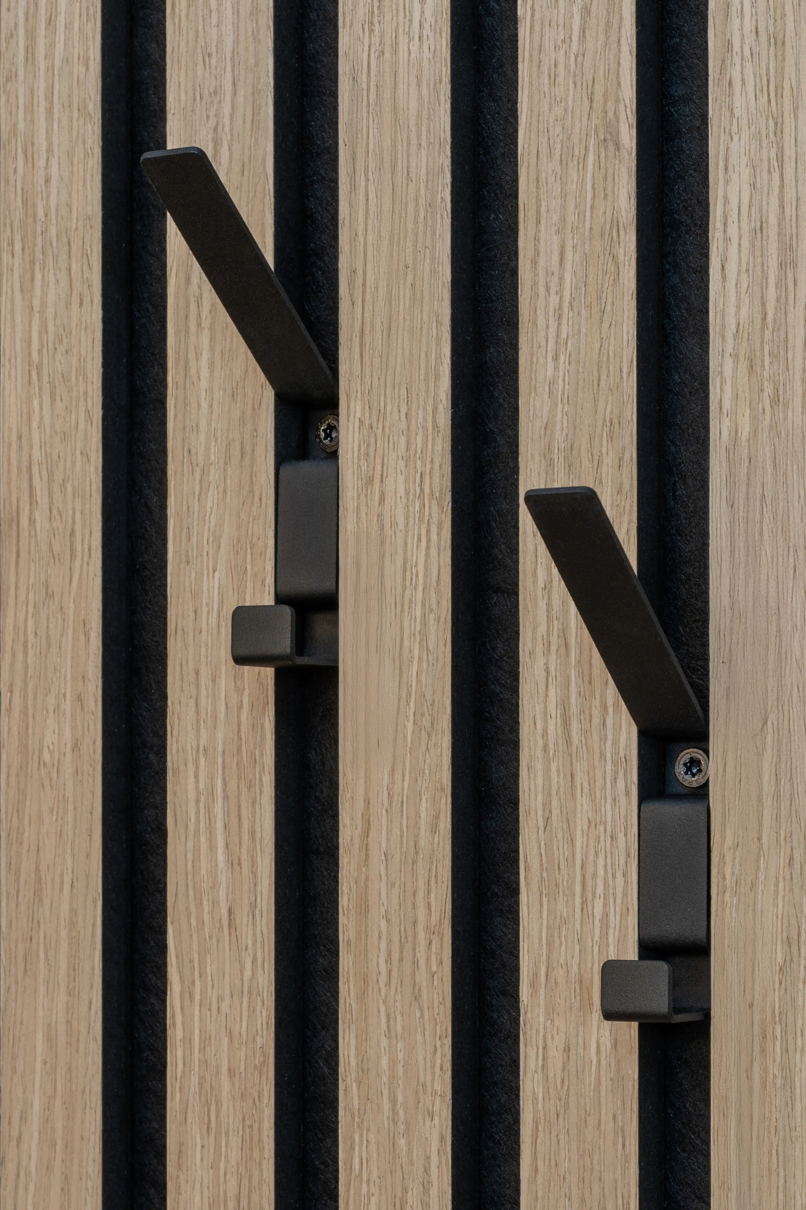 Neuhofer Garderobenhaken für Akustikpaneele 9,4 x 1,4 x 6 cm 2 Stück