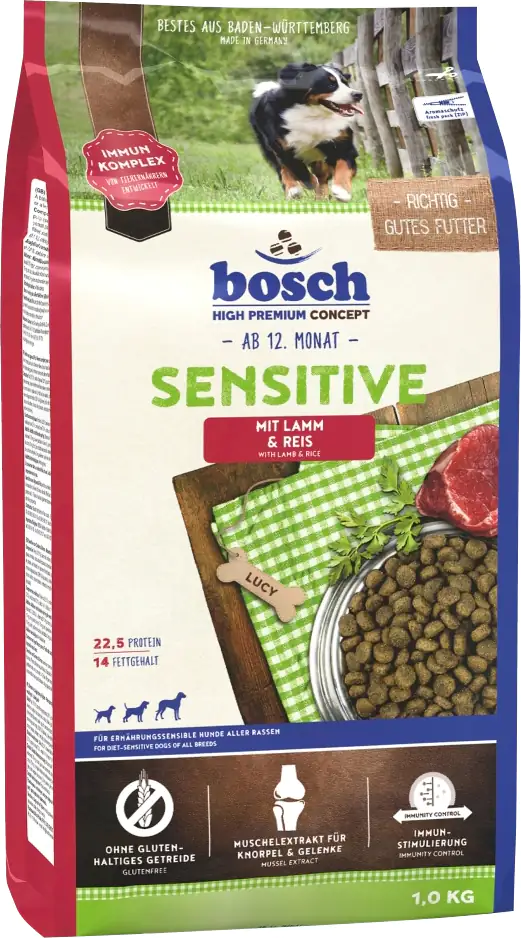 4015598013673 Bosch Sensitive Lamm & Reis 1 kg