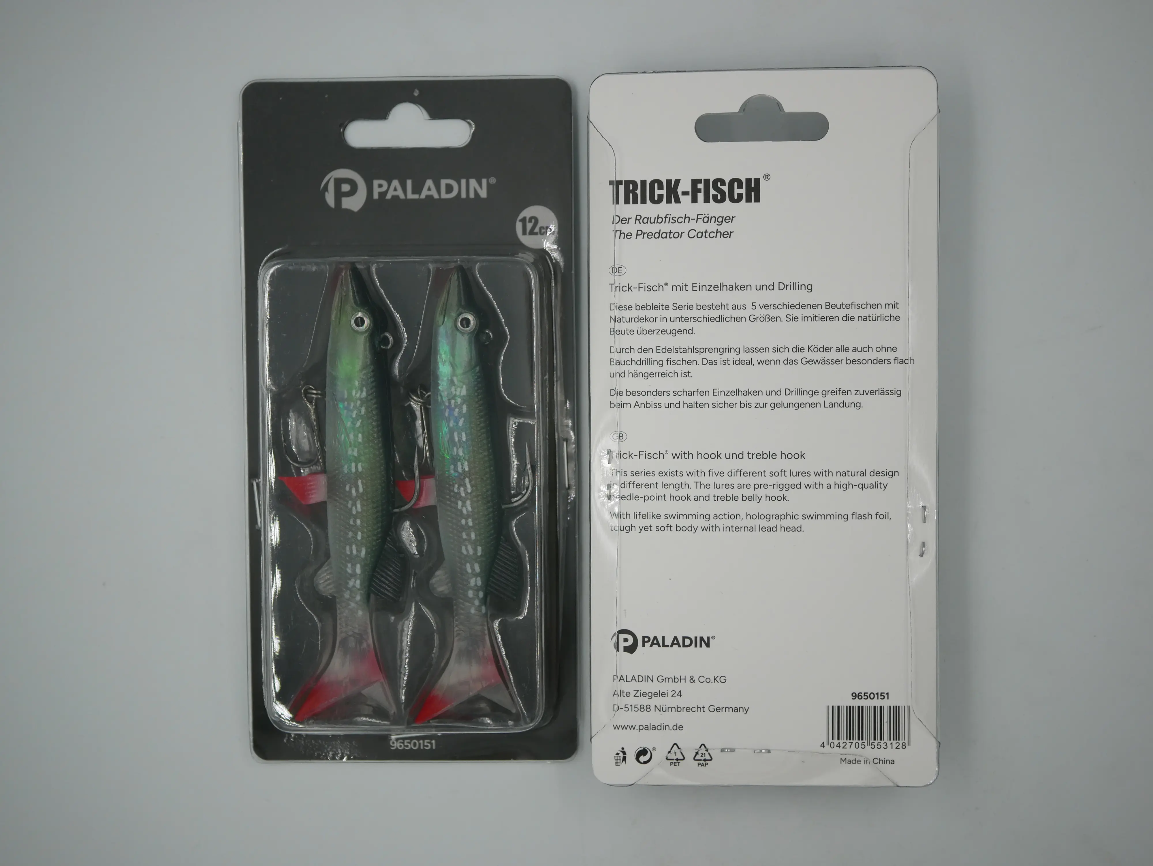 Paladin Kunstköder 12cm Hecht 2 Stück