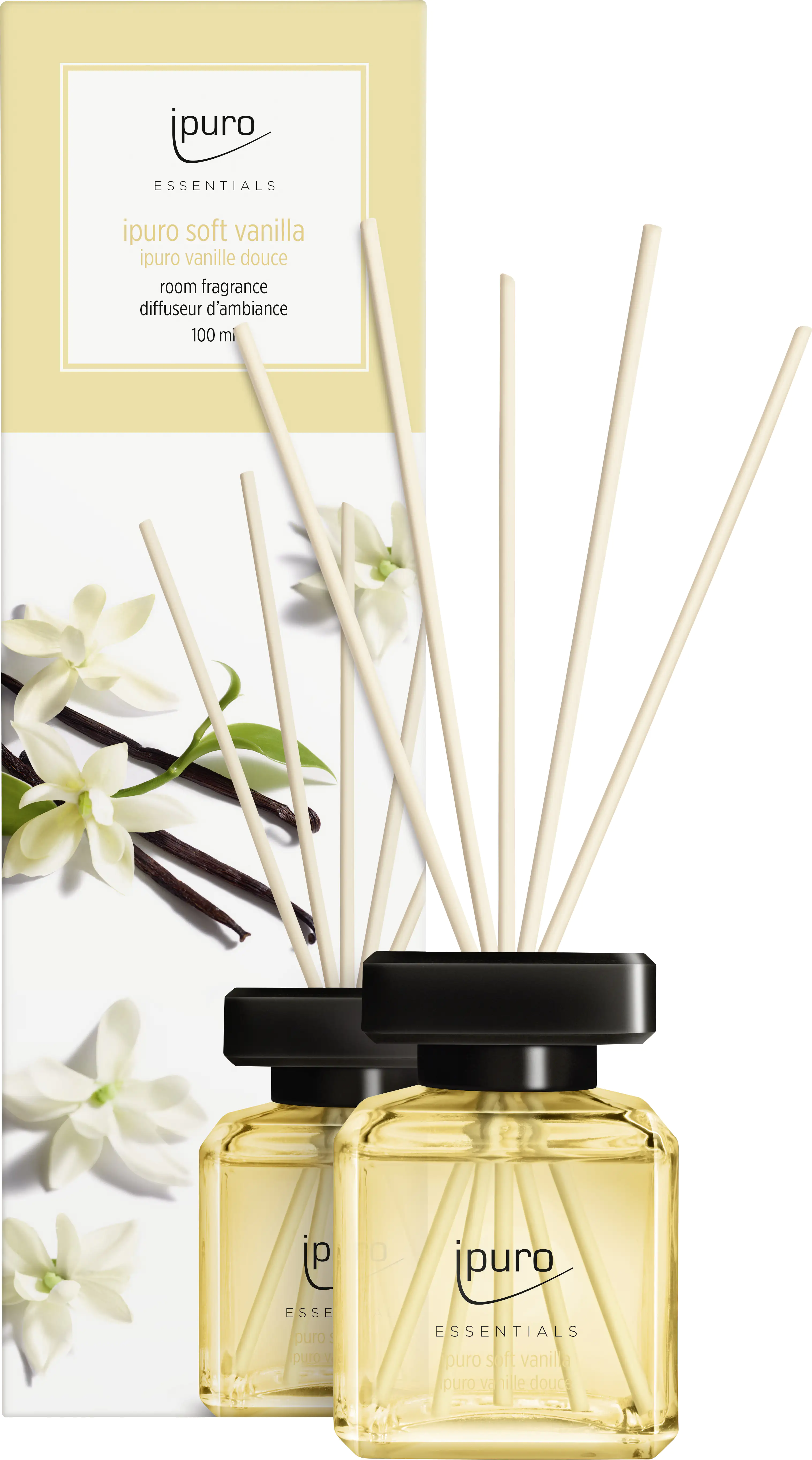 4051281981904 ipuro ESSENTIALS Raumduft soft vanilla 100 ml