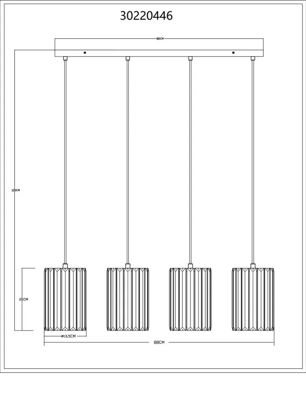 Globo Hängeleuchte Run 88 x 120 cm holzoptik