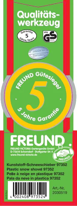 Freund Victoria Schneeschieber 54 cm