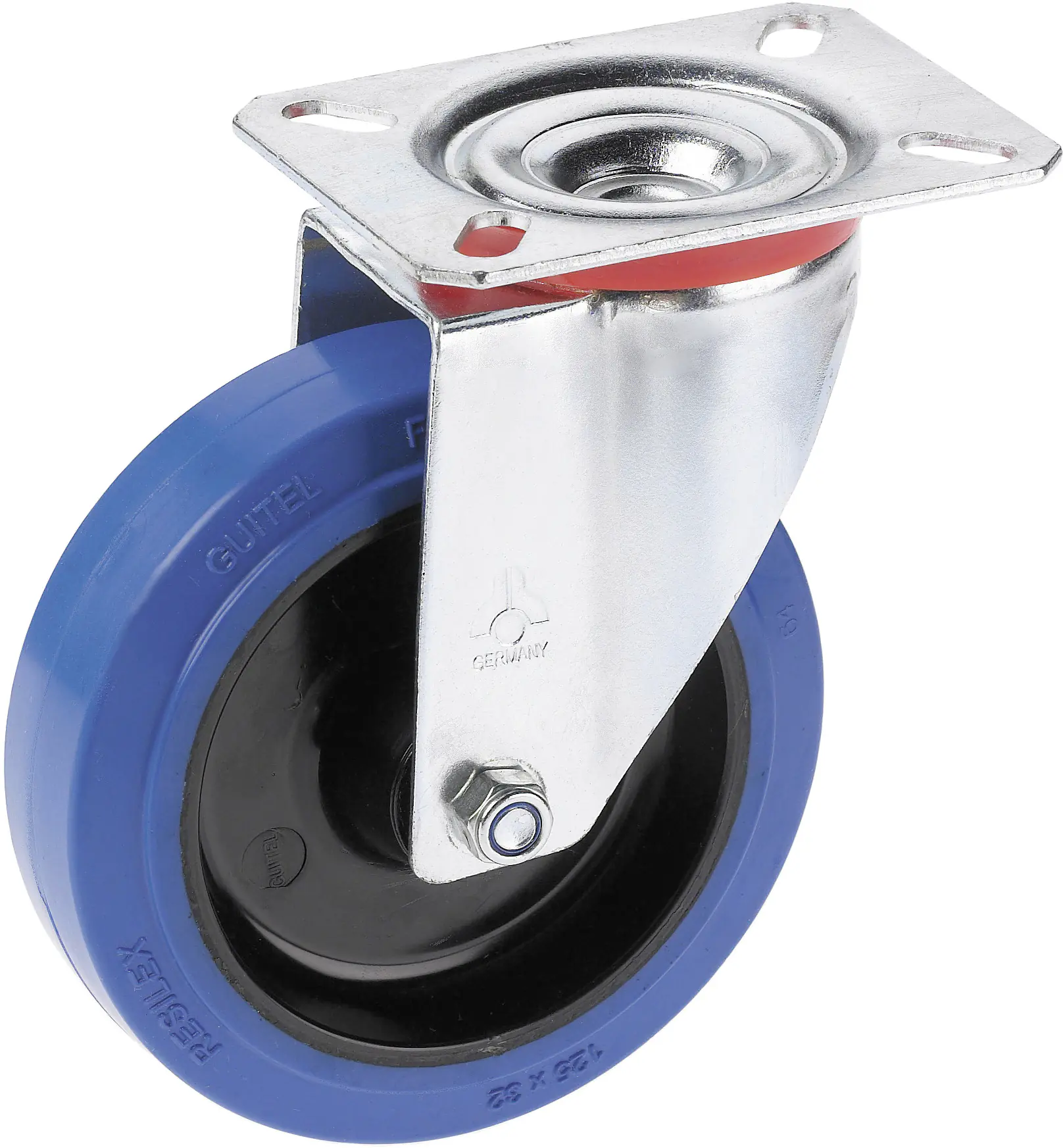 Lenkrolle mit Platte 100 x 36 mm, Tragkr. 150 kg