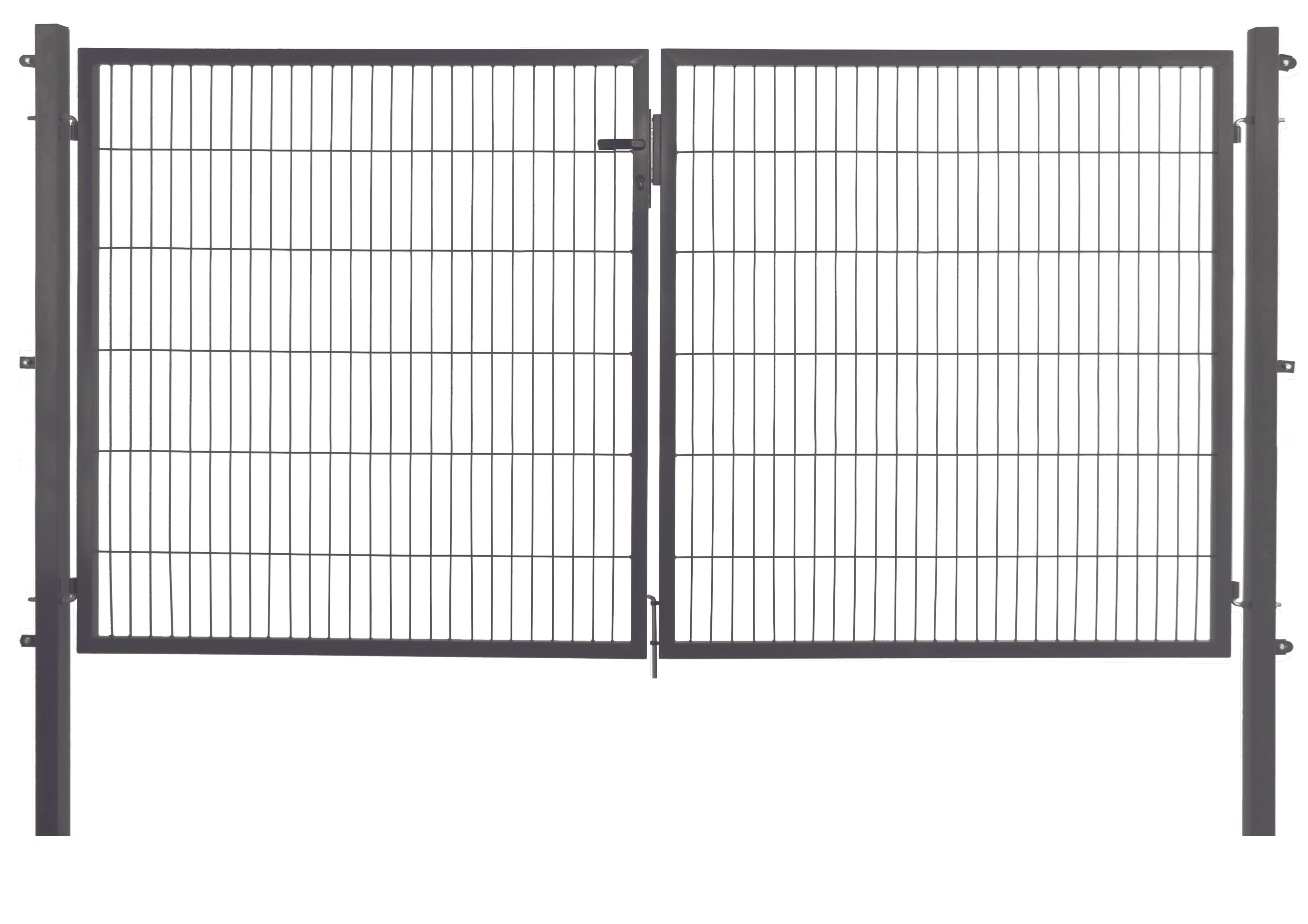 Floraworld Gartentor doppelflügelig Comfort 300 x 120 cm anthrazit